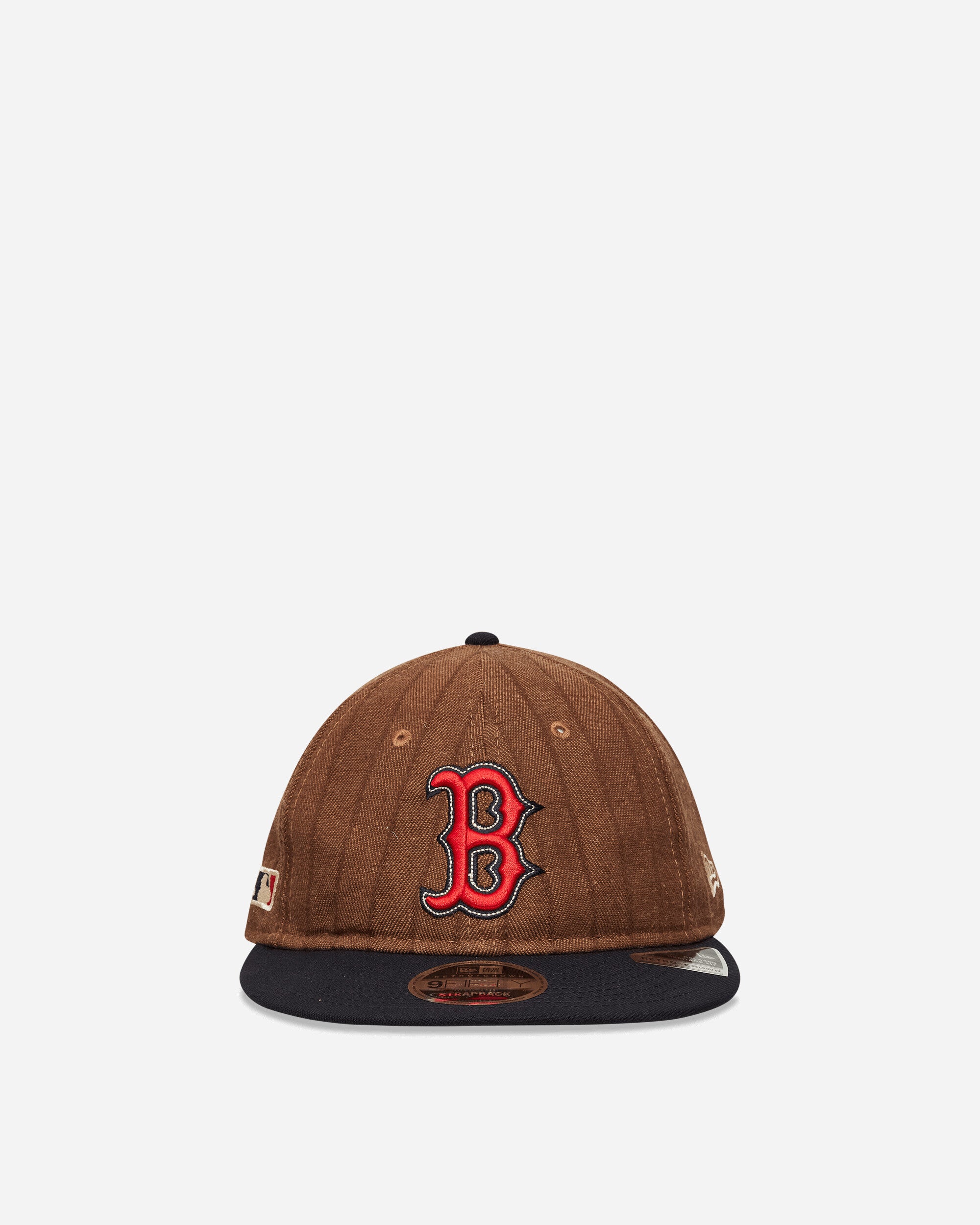 Boston Red Sox Three Looms x MLB Wool Pinstripe 9FIFTY Cap Dark Brown ...