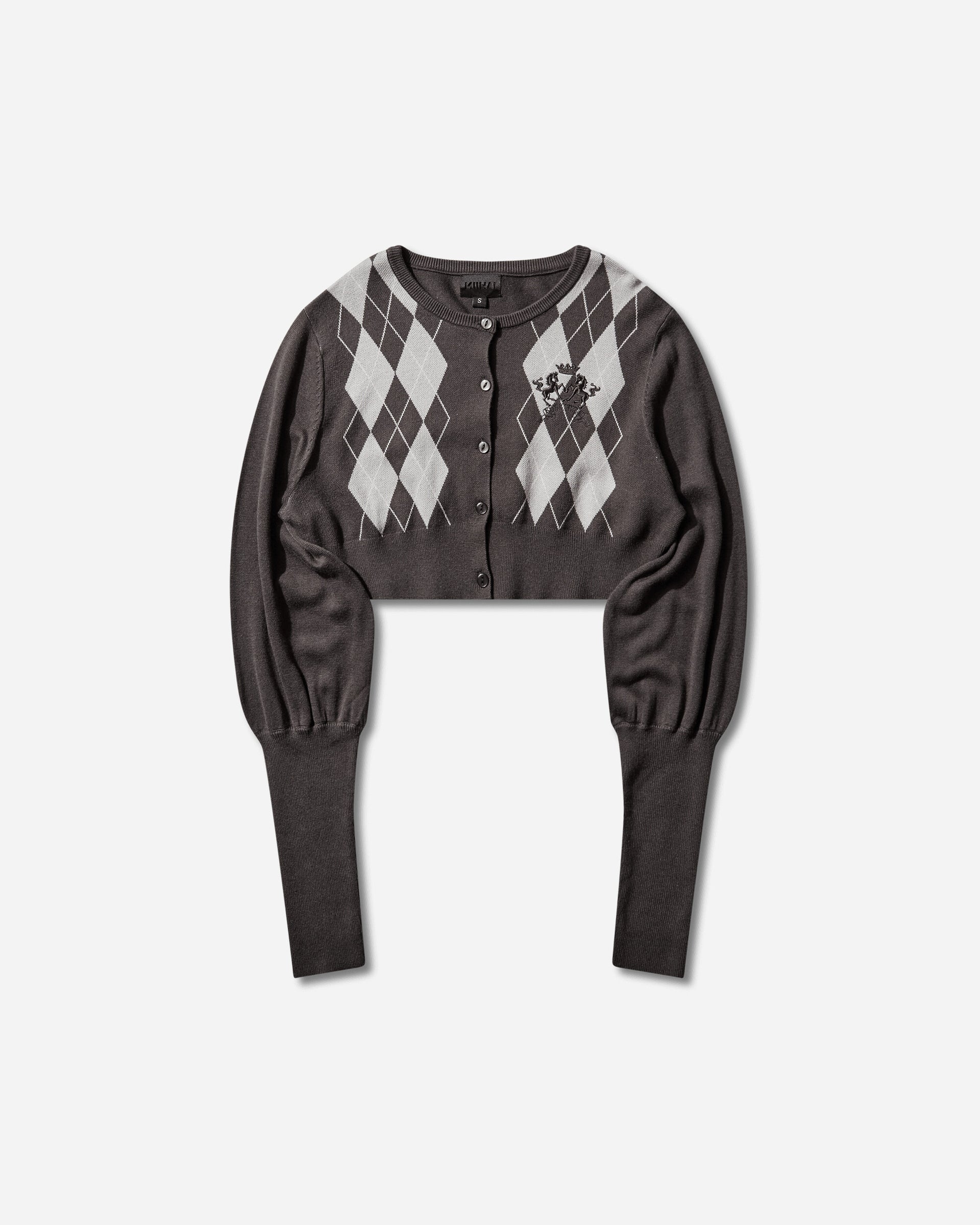 Bubble Cardigan Argyle