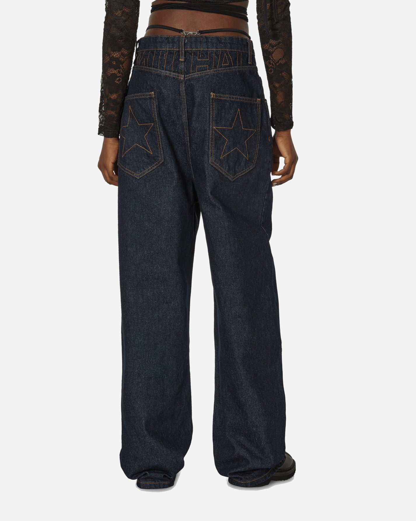 Nii Hai Wmns The Exclusive Baggy Jeans Indigo Pants Denim TRS-BDBJ-INDE INDE