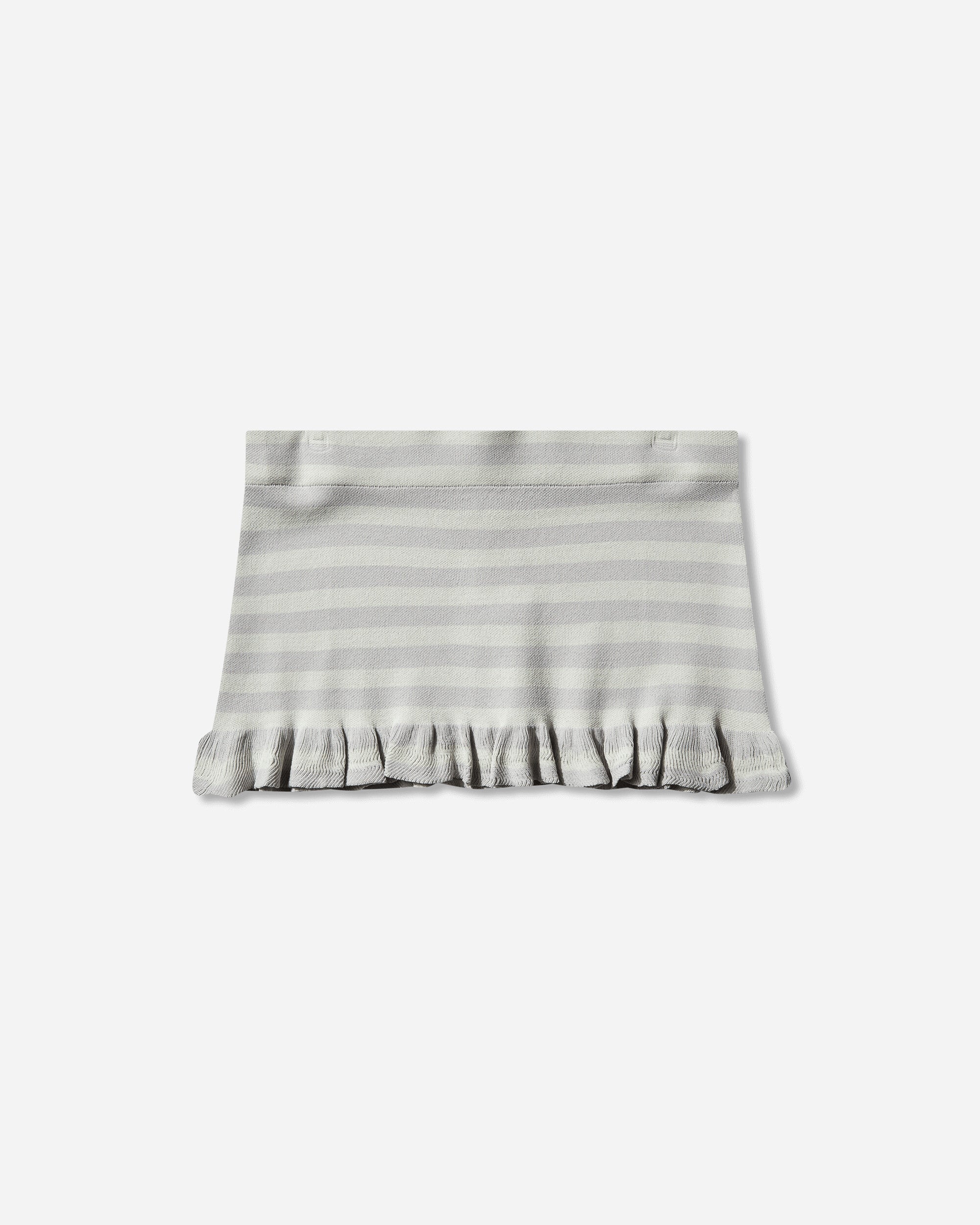 Nii Hai Wmns Ashley Skirt In Mint & Grey Stripes Blue Skirts Mini 2024004SKRTMINPES BLU