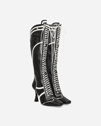 Nii Hai Wmns The Boxer Boots In Black Black Boots Knee SS22SHOENHB BLK