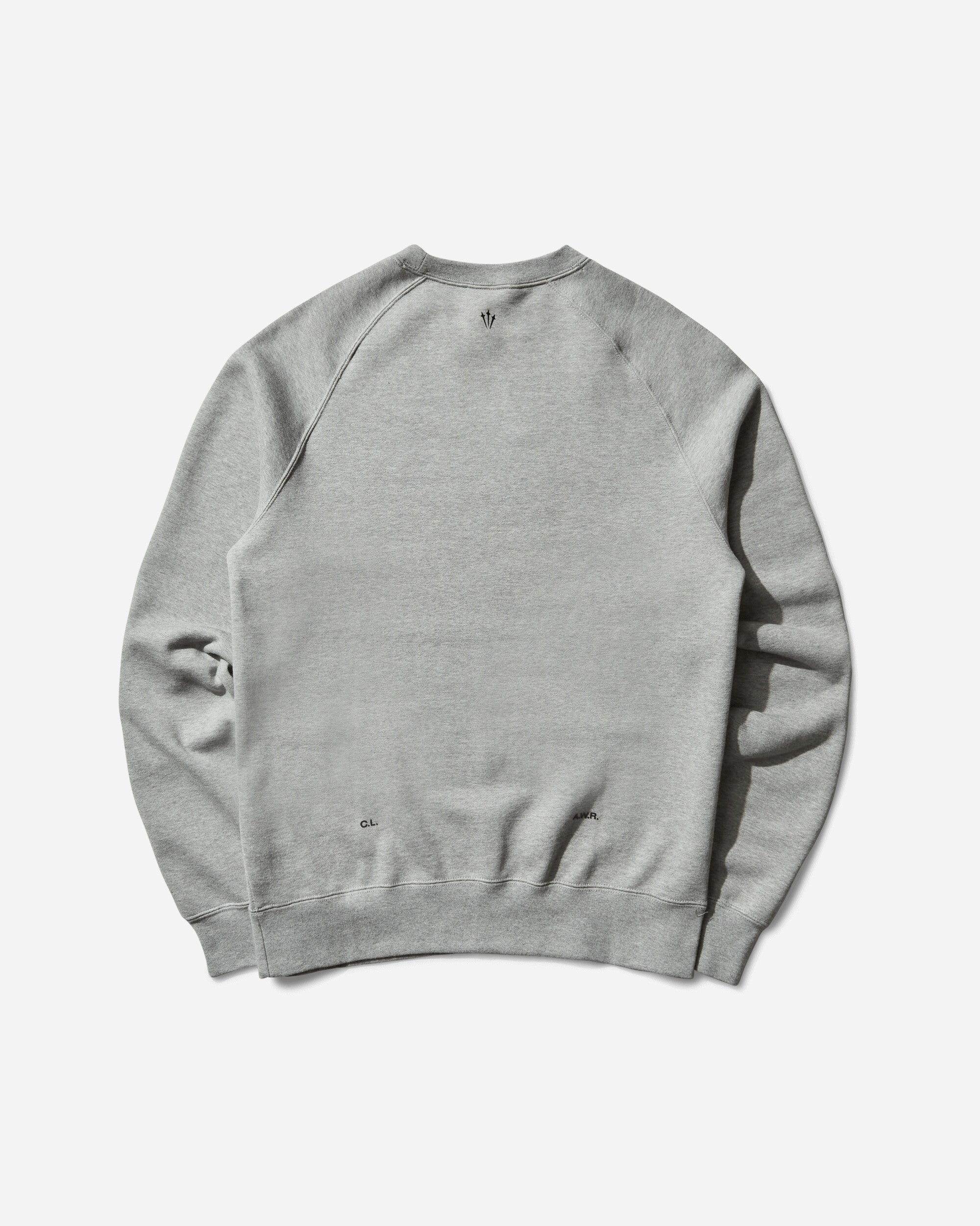 Nike M Nrg Nocta Cs Crew Flc Dk Grey Heather/Black Sweatshirts Crewneck FN8160-063