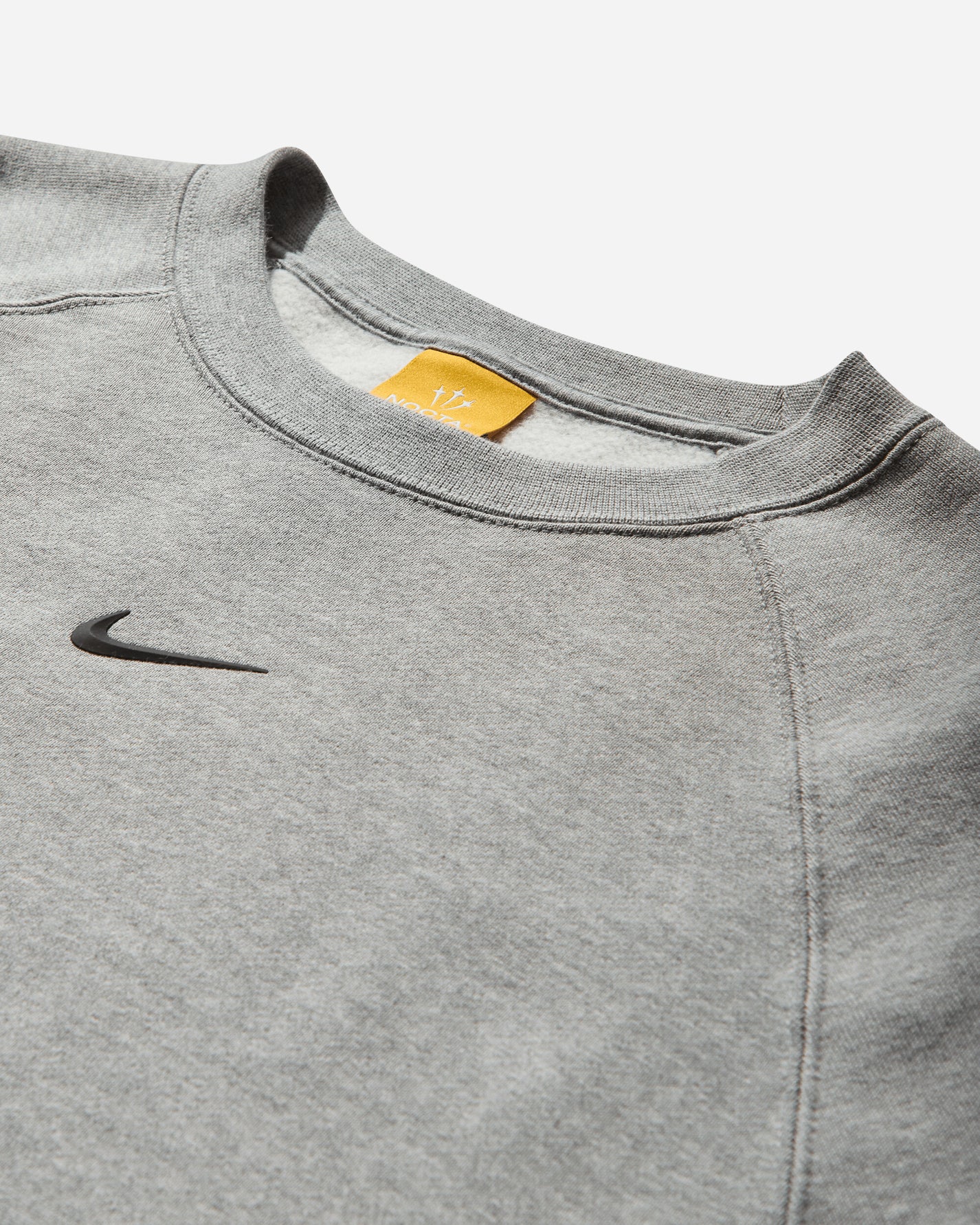 Nike M Nrg Nocta Cs Crew Flc Dk Grey Heather/Black Sweatshirts Crewneck FN8160-063
