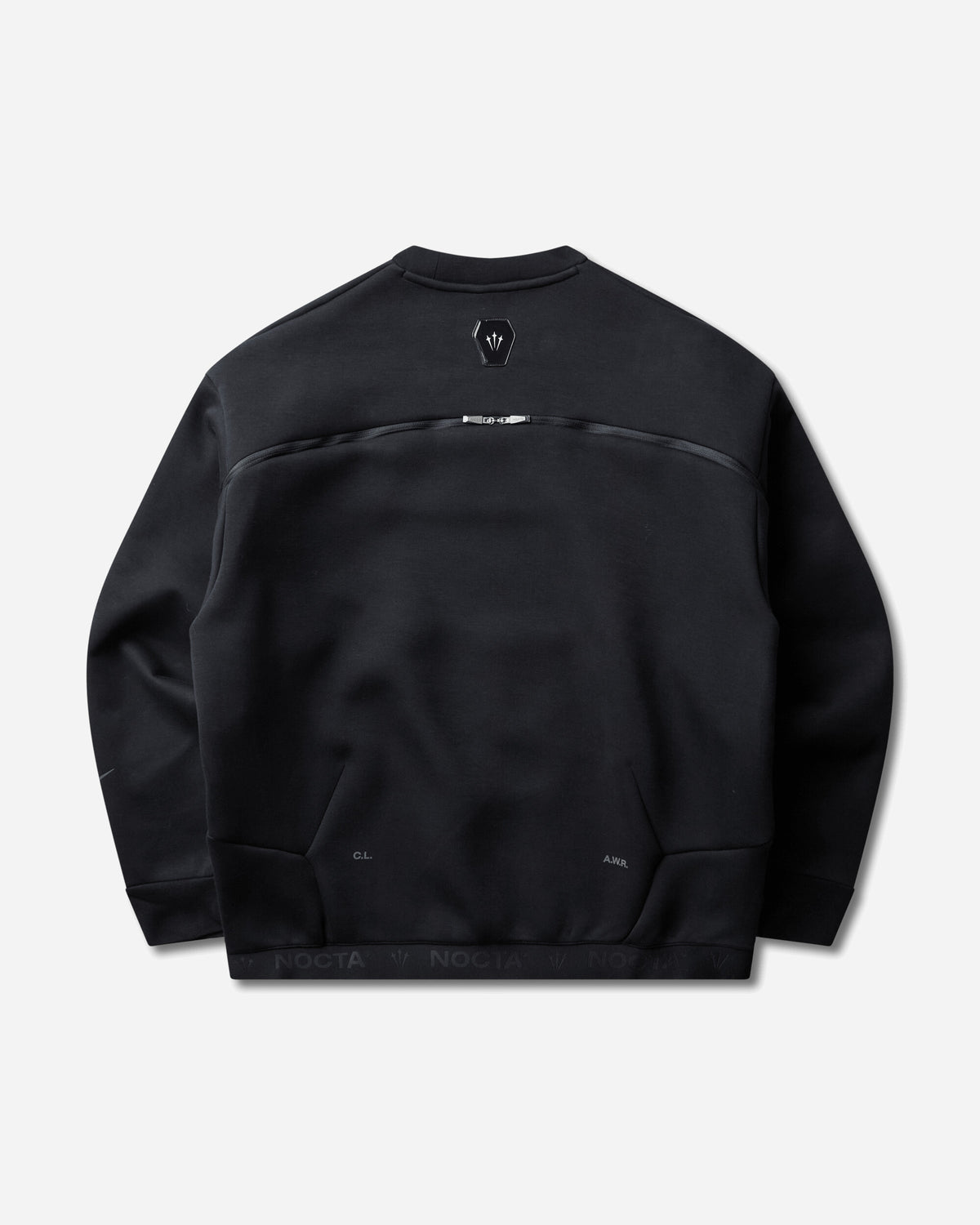 Nike M Nrg Nocta Trapeziud Cut Crew Black/(Refblk) Sweatshirts Crewneck IO9014-010