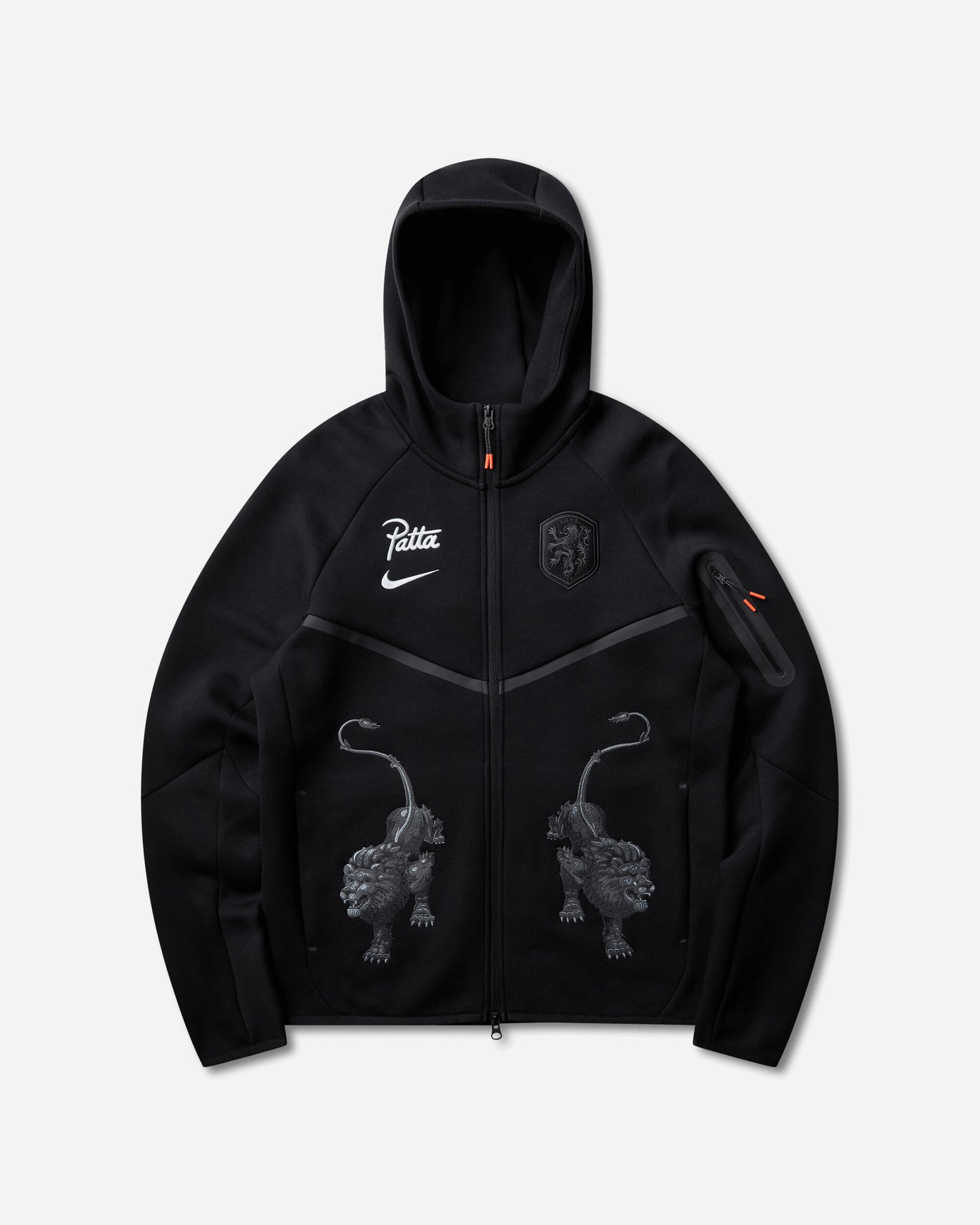 Nike Knvx M Nk Tch Flc Fz Wr Hdy Black/White No Sponsor Sweatshirts Hoodies IM3206-010
