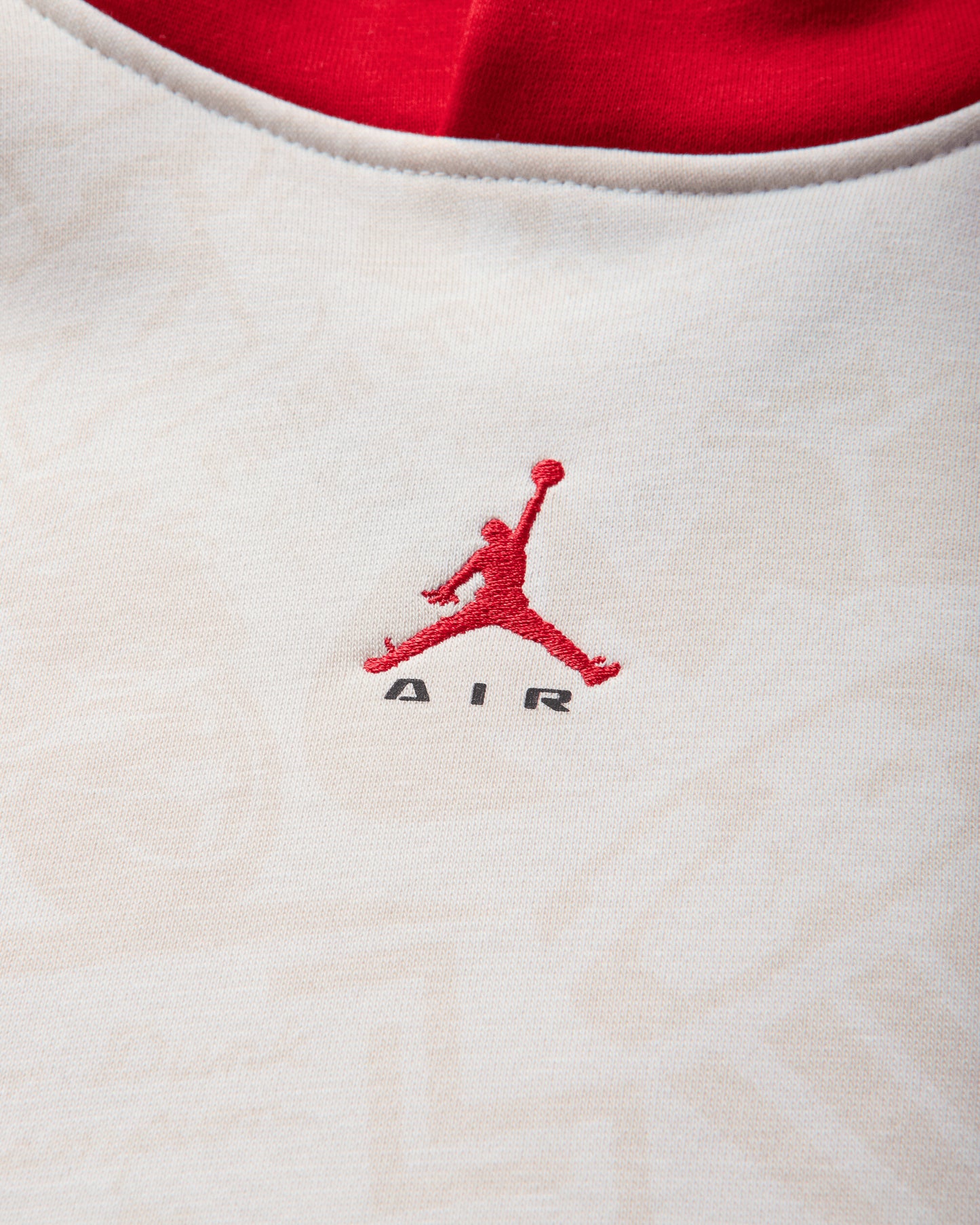 Nike M J Brk Lsr Flc Po Bb Phantom/University Red Sweatshirts Hoodies IM8986-030