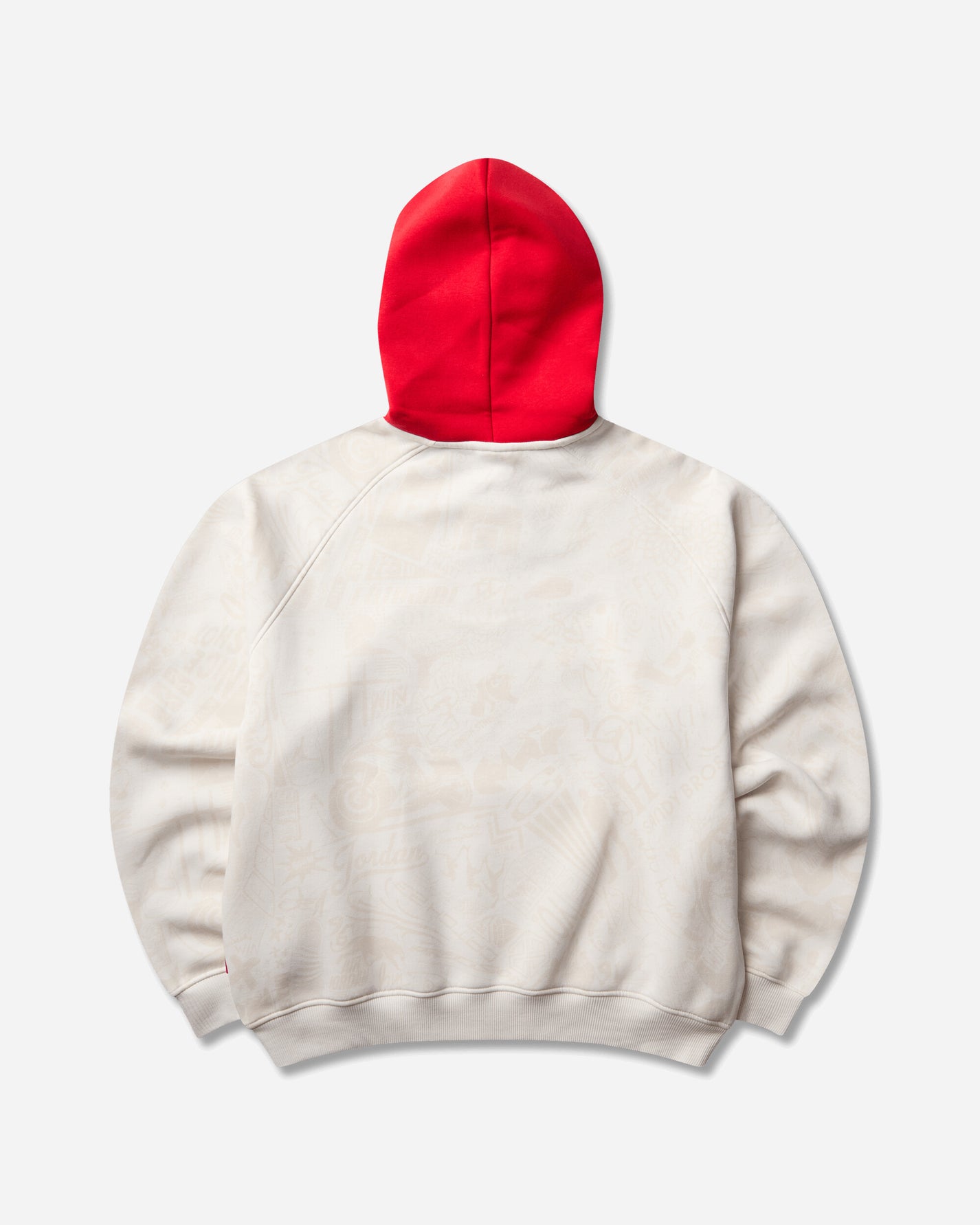Nike M J Brk Lsr Flc Po Bb Phantom/University Red Sweatshirts Hoodies IM8986-030