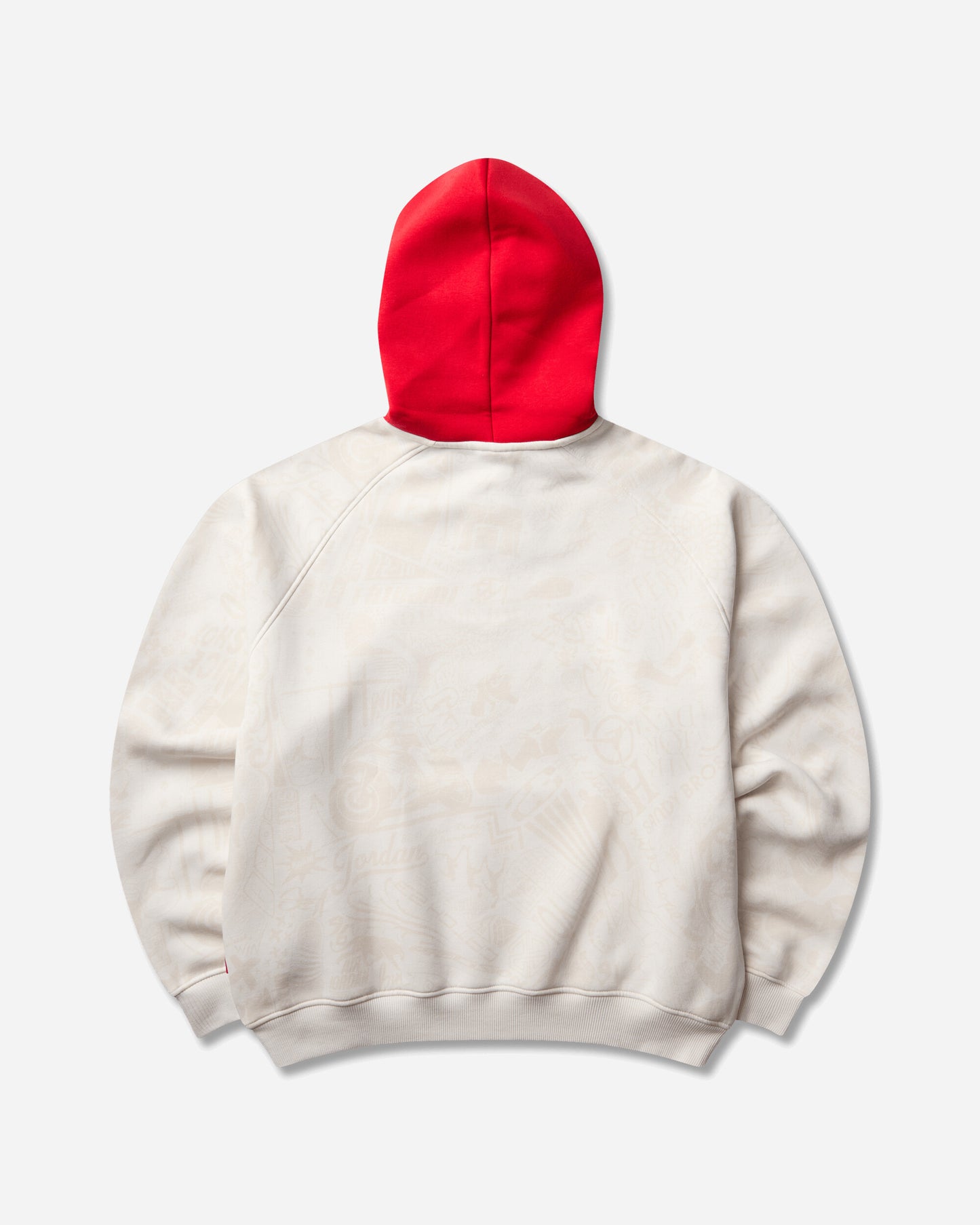Nike M J Brk Lsr Flc Po Bb Phantom/University Red Sweatshirts Hoodies IM8986-030