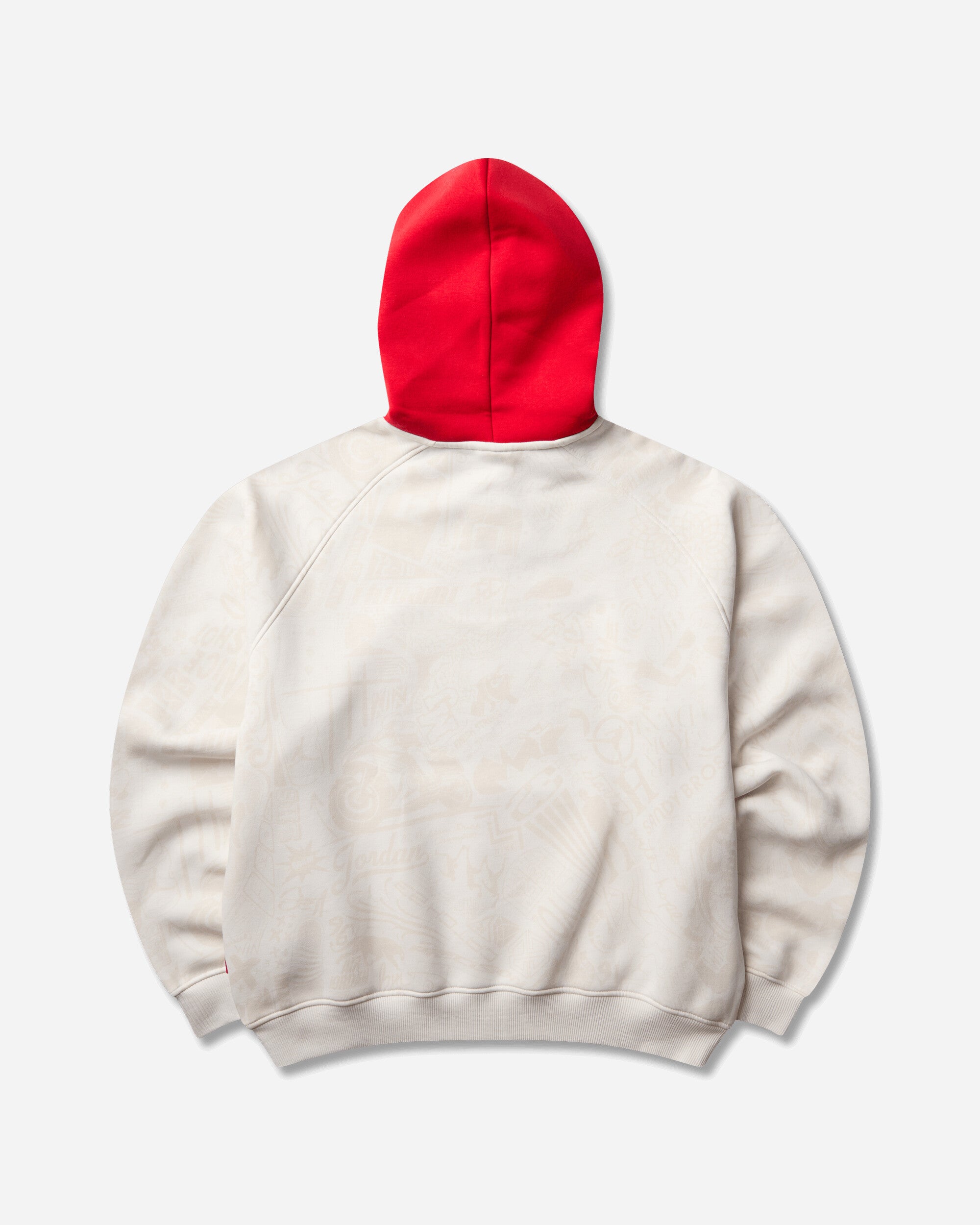 Nike M J Brk Lsr Flc Po Bb Phantom/University Red Sweatshirts Hoodies IM8986-030