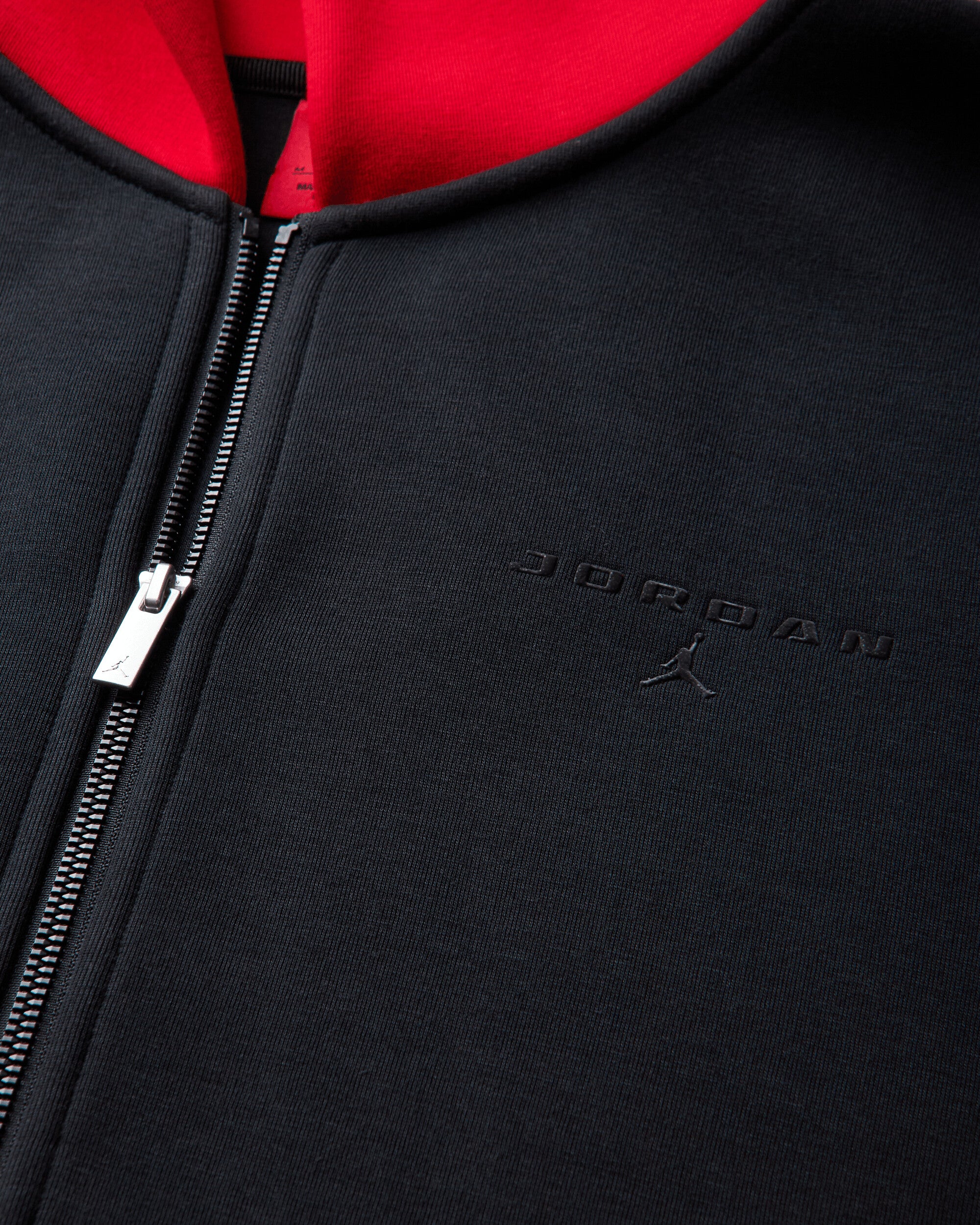 Nike M J Flt Spcr Flc Po Black/University Red Sweatshirts Hoodies IO2339-010