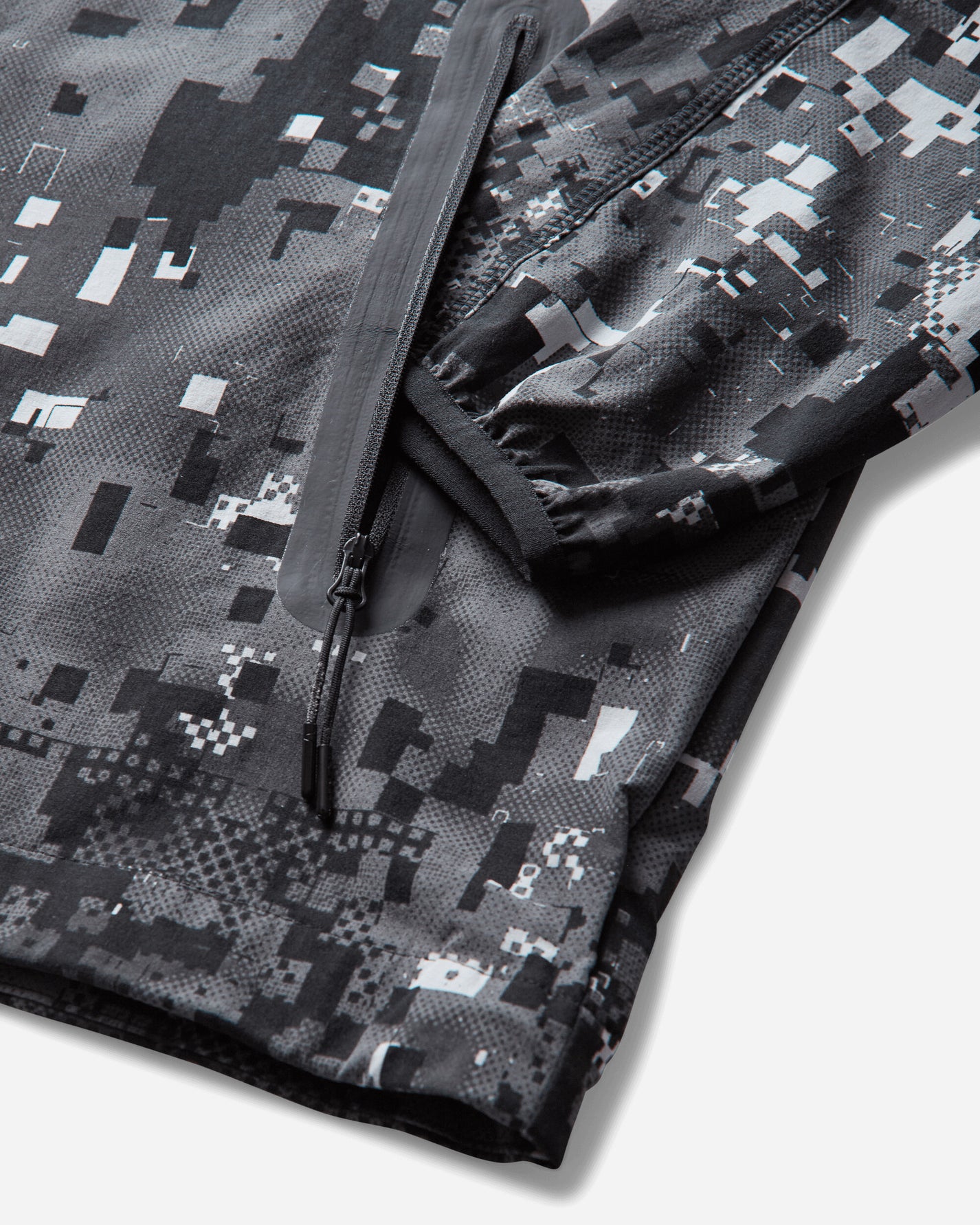 Nike M Nk Tch Df Wvn Wr Fz Jkt Aop Lt Smoke Grey/Black Sweatshirts Hoodies IM5709-077
