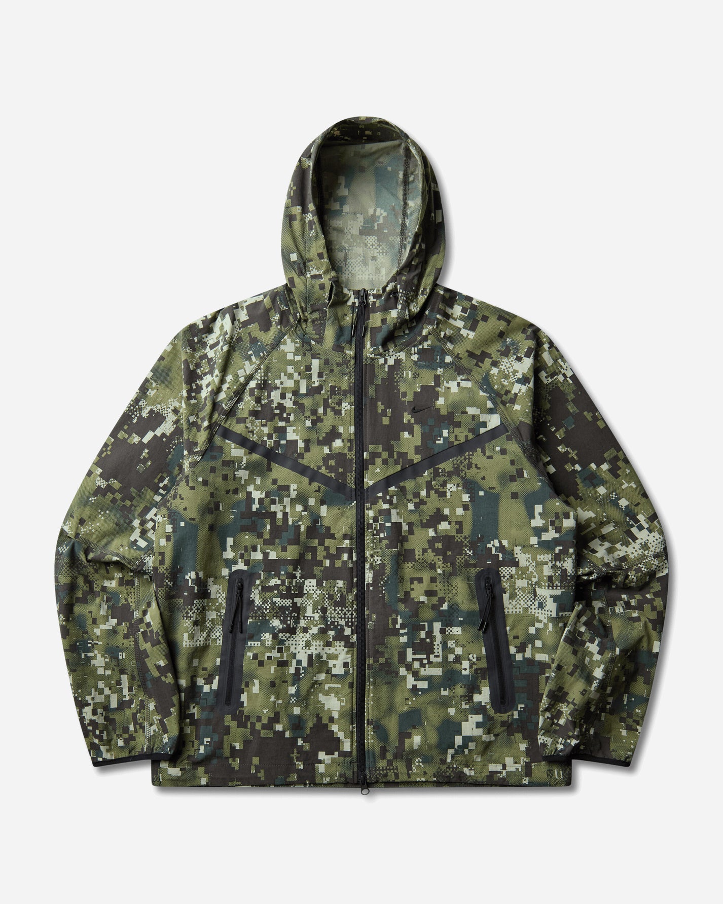 Nike M Nk Tch Df Wvn Wr Fz Jkt Aop Silver Sage/Black Sweatshirts Hoodies IM5709-328