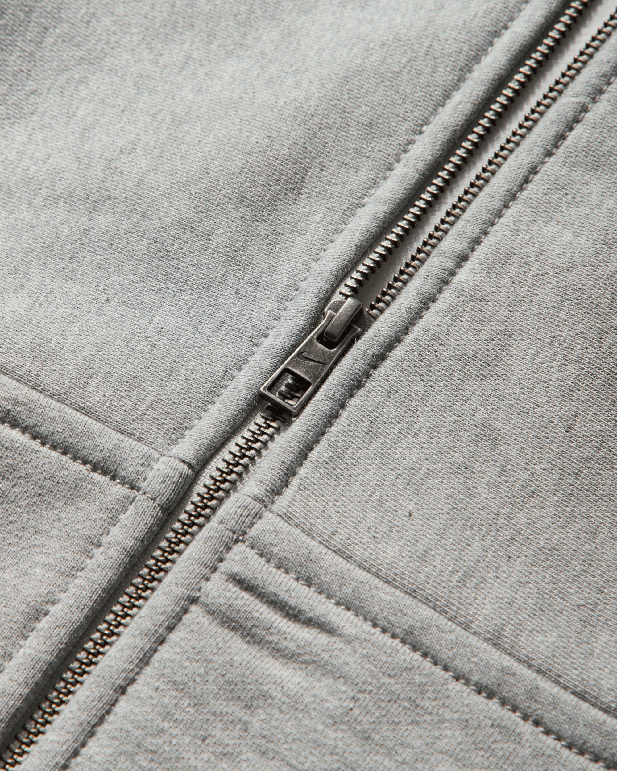 Nike Nike Life Fleece Men's Full-Zip Hoodie Dk Grey Heather/Lt Smoke Grey/ Sweatshirts Hoodies HV1084-063