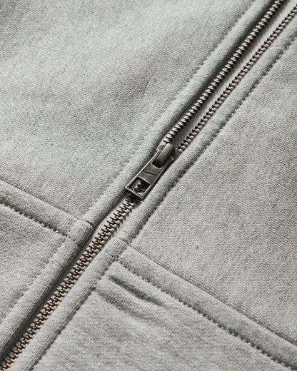 Nike Nike Life Fleece Men's Full-Zip Hoodie Dk Grey Heather/Lt Smoke Grey/ Sweatshirts Hoodies HV1084-063