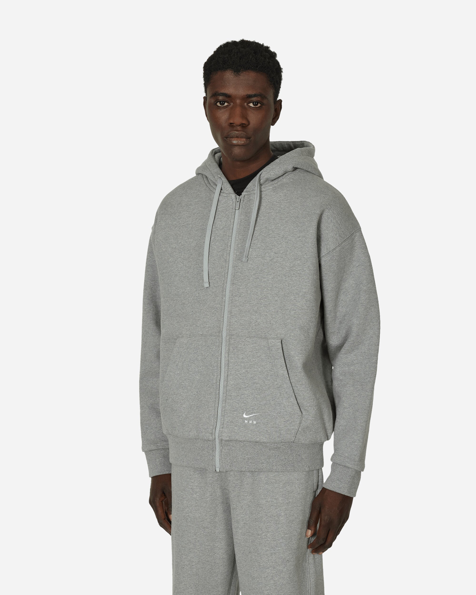 Nike MMW Full-Zip Fleece Hoodie Grey Heather - Slam Jam® Official