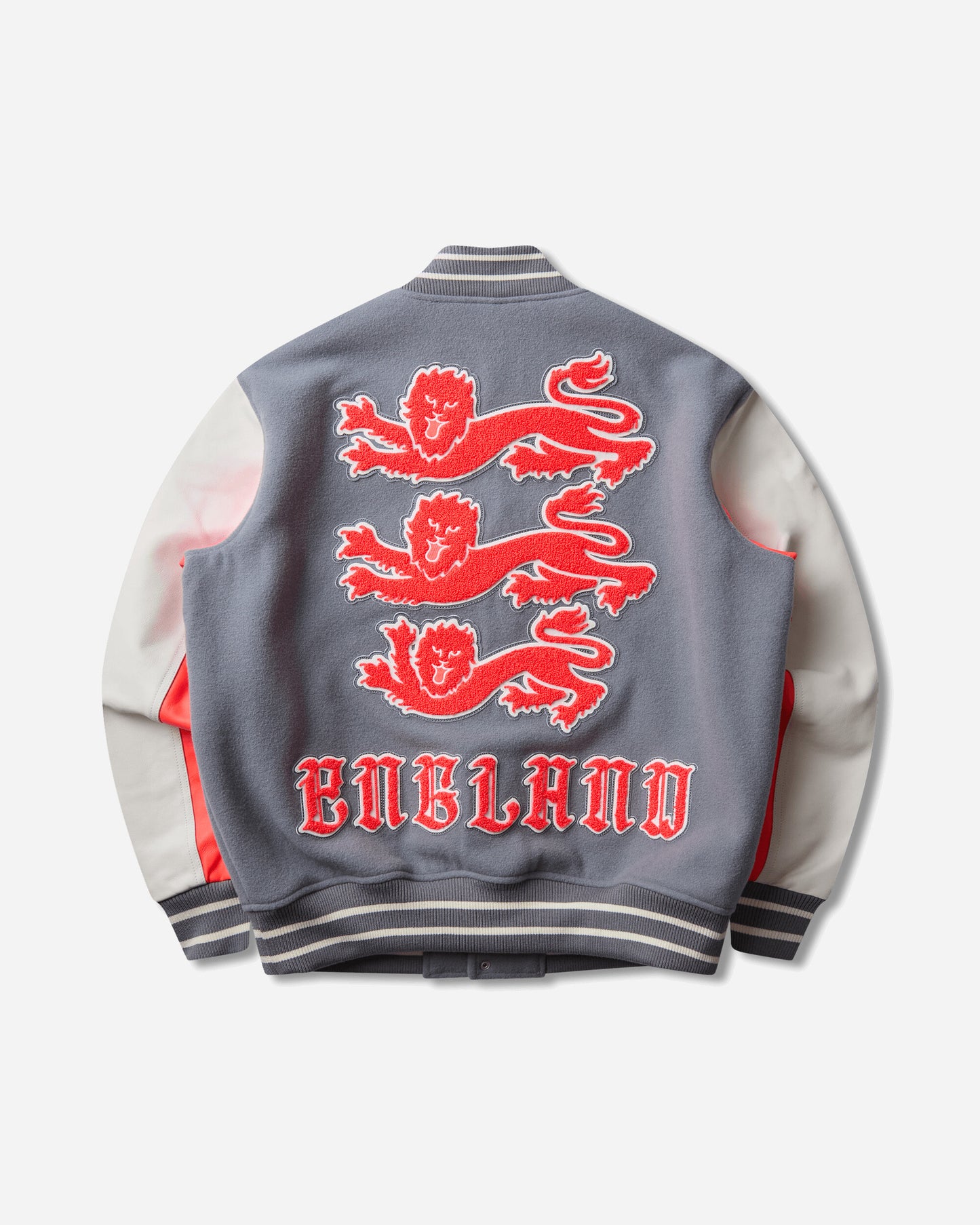 Nike Enx M Nk Awny Varsity Jkt Cool Grey/White/Bright Crimson Coats and Jackets Jackets IM6636-065