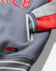 Nike Enx M Nk Awny Varsity Jkt Cool Grey/White/Bright Crimson Coats and Jackets Jackets IM6636-065
