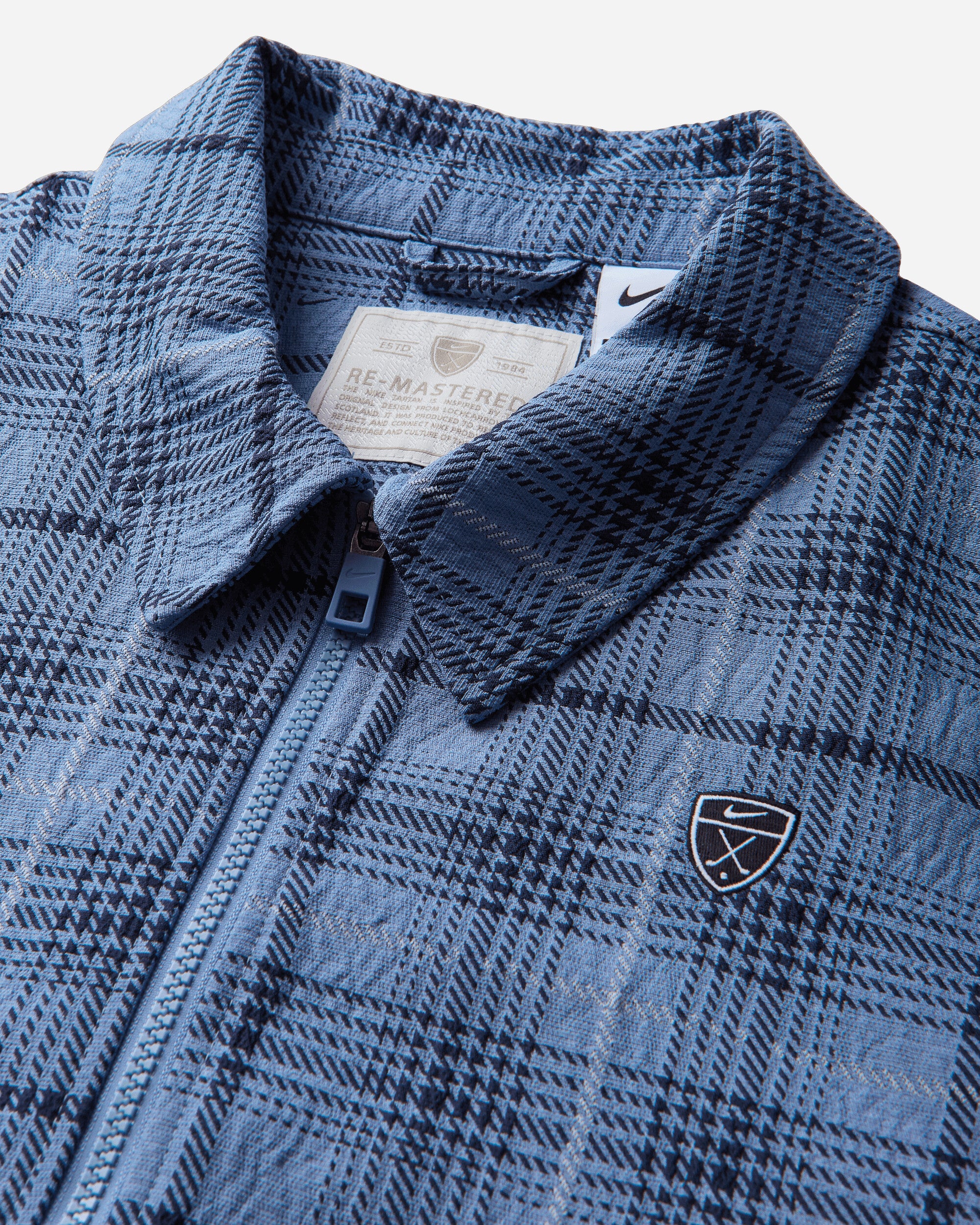 Nike M Nk Tartan Jacket Loose (consumer Facing Name Tbd) Work Blue/Black Coats and Jackets Jackets II0778-486
