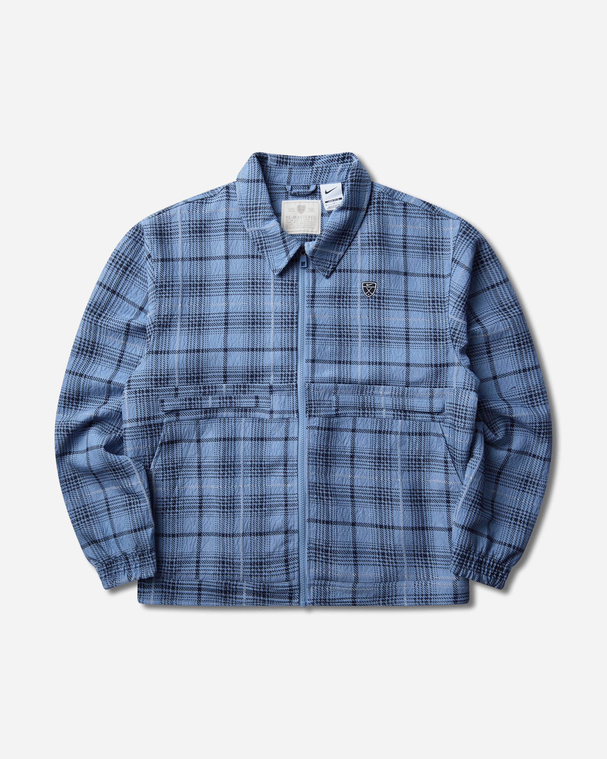 Nike M Nk Tartan Jacket Loose (consumer Facing Name Tbd) Work Blue/Black Coats and Jackets Jackets II0778-486