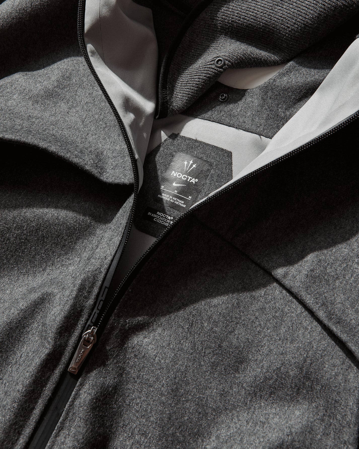 Nike M Nrg Nocta Code Flow Jkt Grey Heather/Dark Grey Coats and Jackets Jackets HQ4472-050