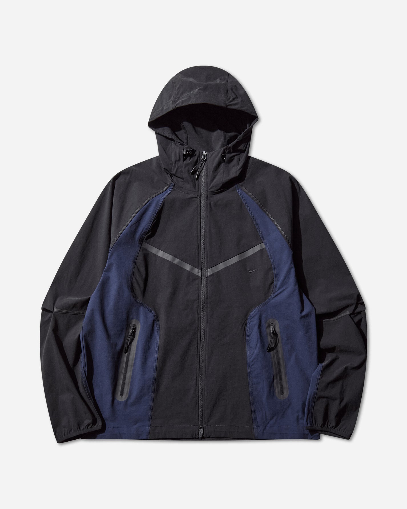 Nike Nike Tech Men's Dri-Fit Woven Color-Block Windrunner Oversized Jacket Black/Obsidian/Black Coats and Jackets Jackets IH8461-010