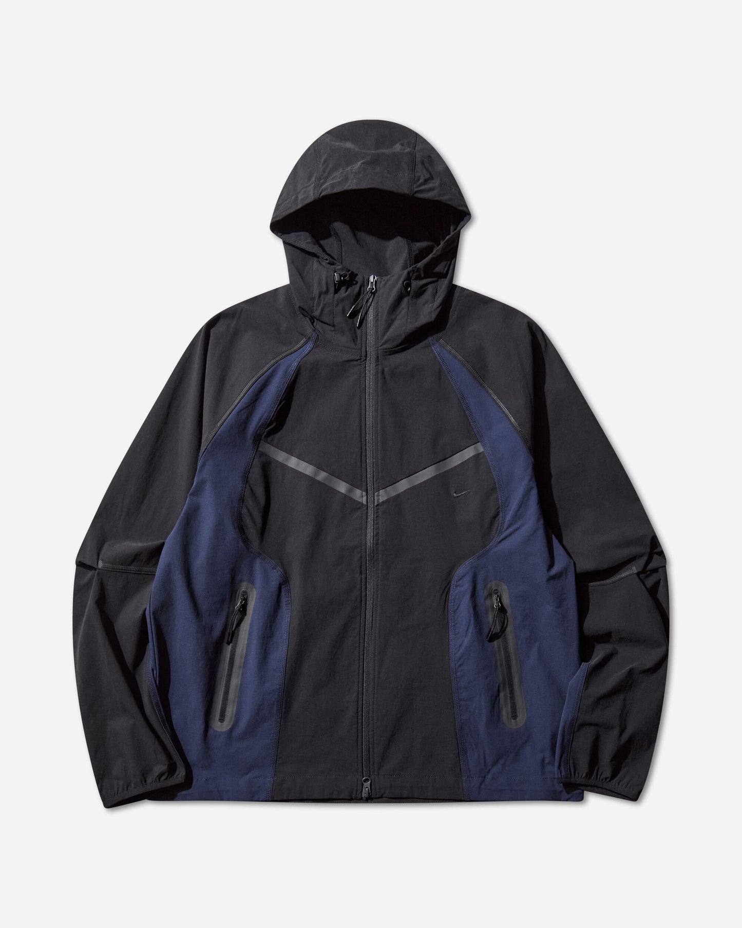Nike Nike Tech Men's Dri-Fit Woven Color-Block Windrunner Oversized Jacket Black/Obsidian/Black Coats and Jackets Jackets IH8461-010
