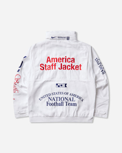 Nike Usx M Staff Wvn Jkt White/Deep Royal Blue Coats and Jackets Jackets II9805-100