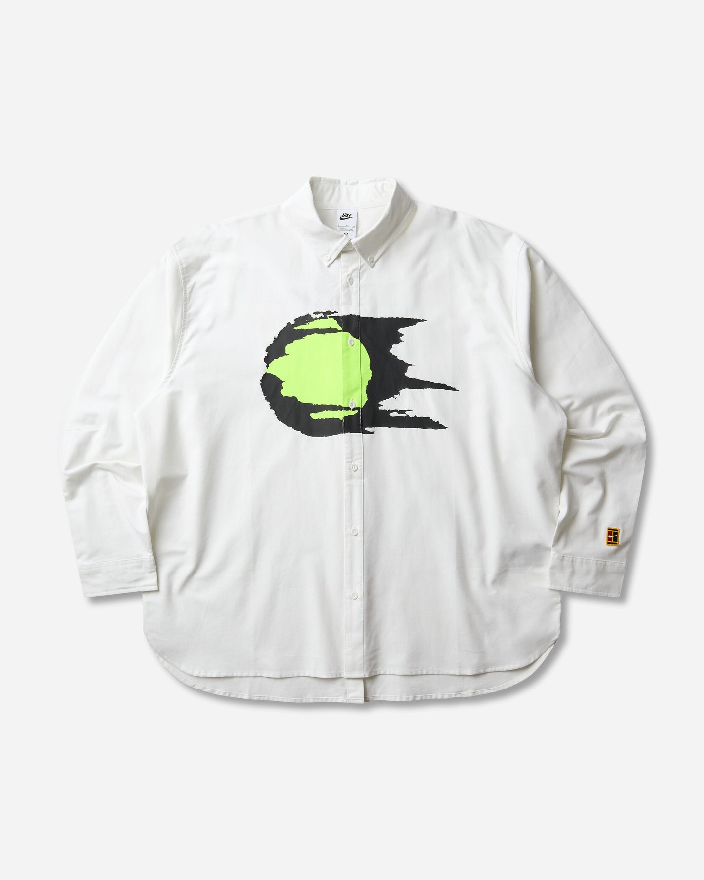 Nike M Nk Club Rules Oxford Ls Ball Summit White/Summit White T-Shirts Longsleeve IU0798-121
