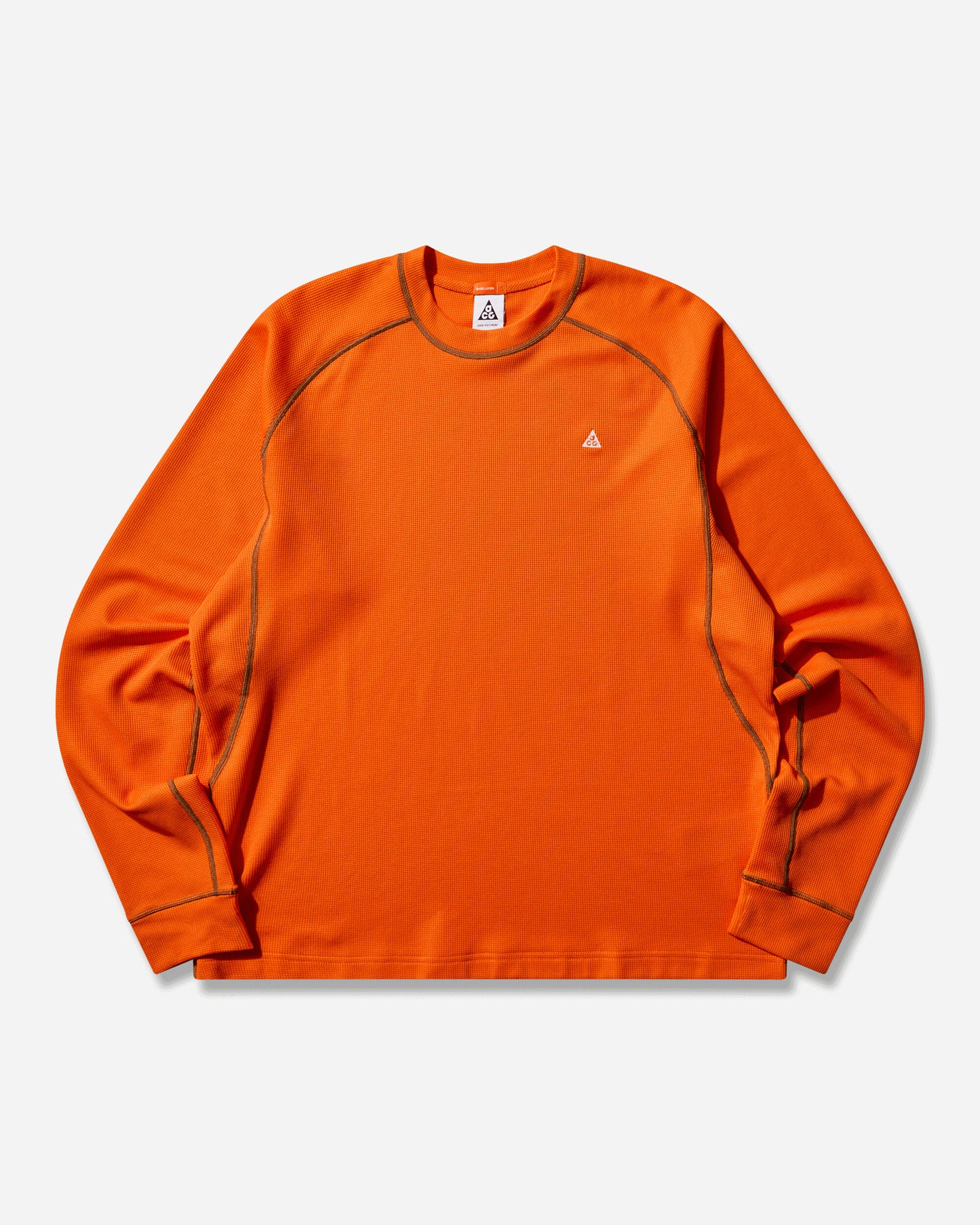 Nike Nike Acg "chinati" Men's Dri-Fit Adv Long-Sleeve Top Safety Orange/Summit White T-Shirts Longsleeve HV0585-819