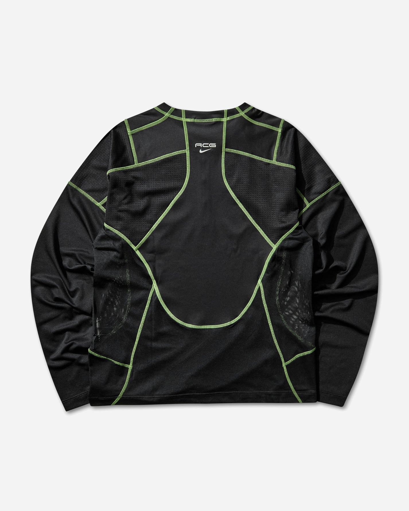 Nike Nike Acg "vault" Dri-Fit Long-Sleeve Top Black/Mean Green/Summit White T-Shirts Longsleeve IF1004-010