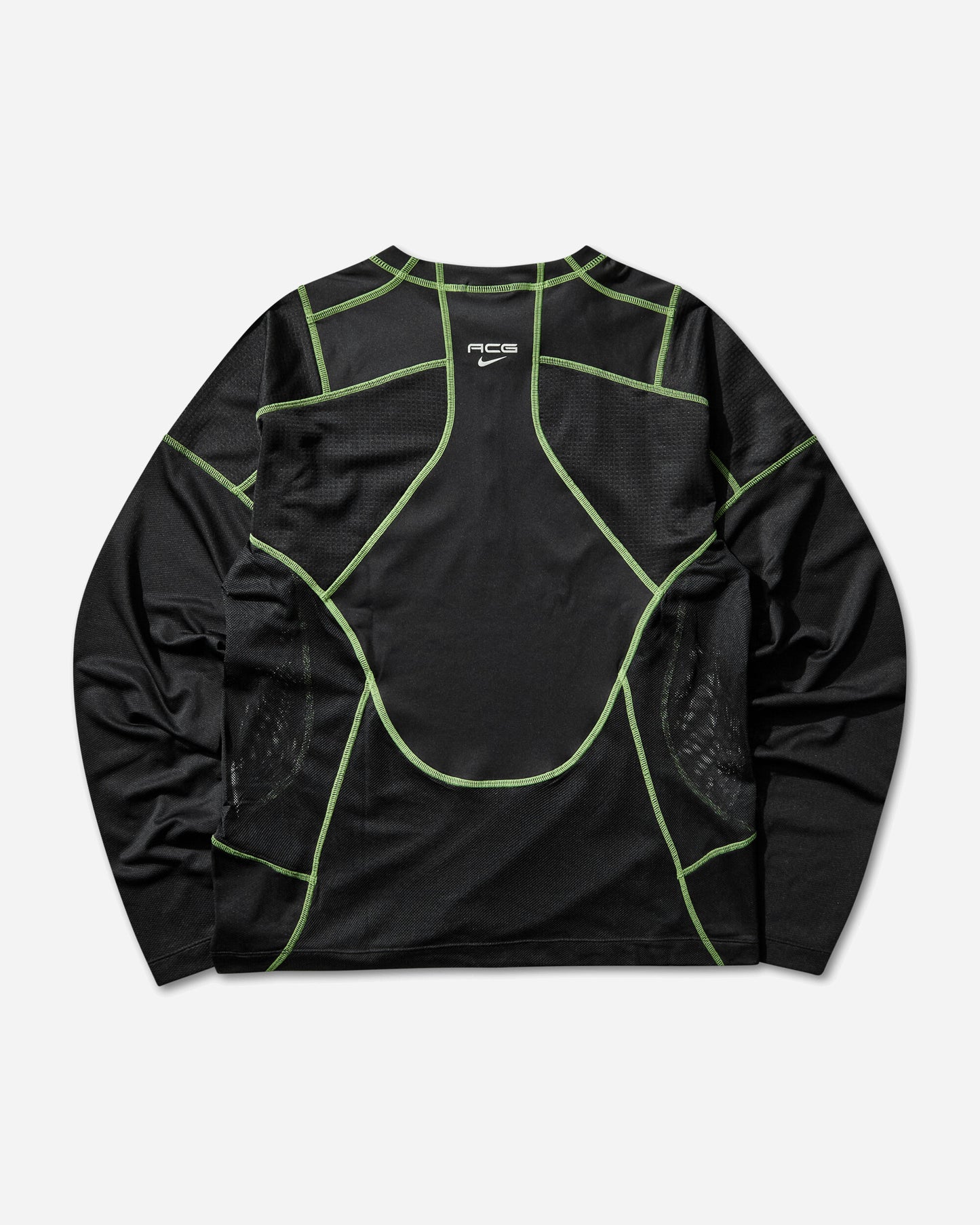 Nike Nike Acg "vault" Dri-Fit Long-Sleeve Top Black/Mean Green/Summit White T-Shirts Longsleeve IF1004-010