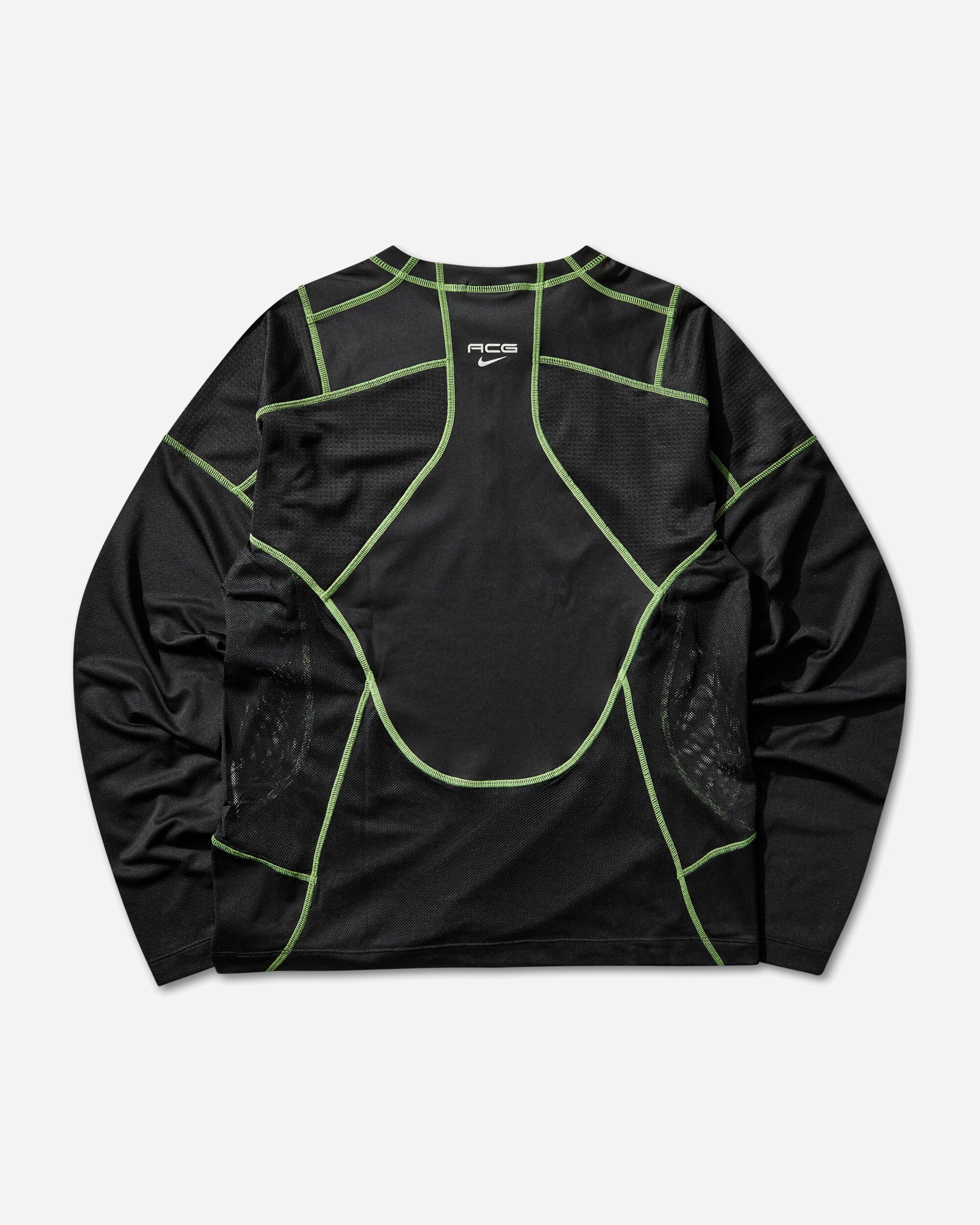 Nike Nike Acg "vault" Dri-Fit Long-Sleeve Top Black/Mean Green/Summit White T-Shirts Longsleeve IF1004-010