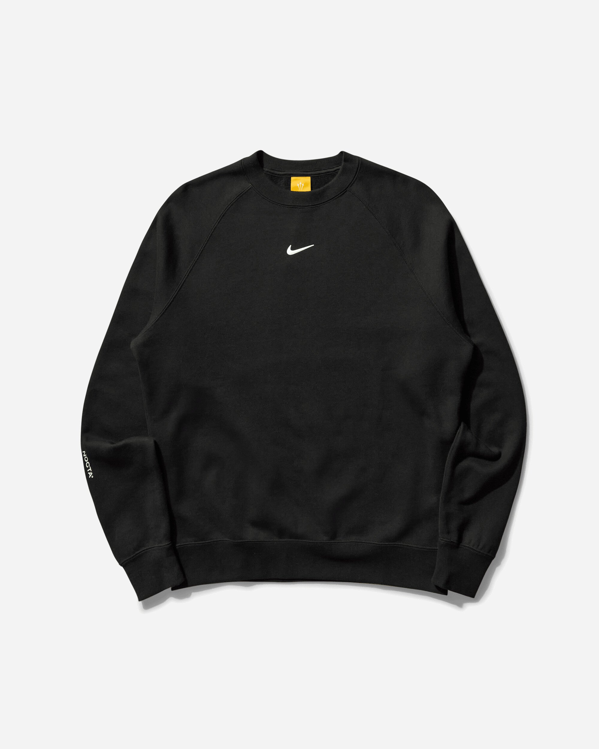 Nike Nocta Men's Fleece Cs Crew Black/White T-Shirts Longsleeve FN8160-010