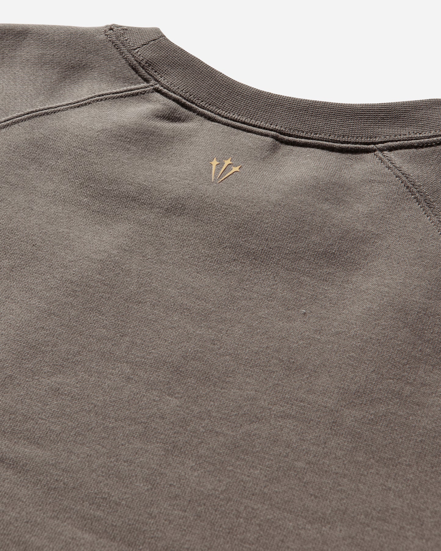 Nike Nocta Men's Fleece Cs Crew Olive Grey/Yellow Ochre T-Shirts Longsleeve FN8160-042