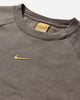 Nike Nocta Men's Fleece Cs Crew Olive Grey/Yellow Ochre T-Shirts Longsleeve FN8160-042