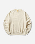 Nike Nocta Men's Fleece Cs Crew Alabaster/Stealth T-Shirts Longsleeve FN8160-744