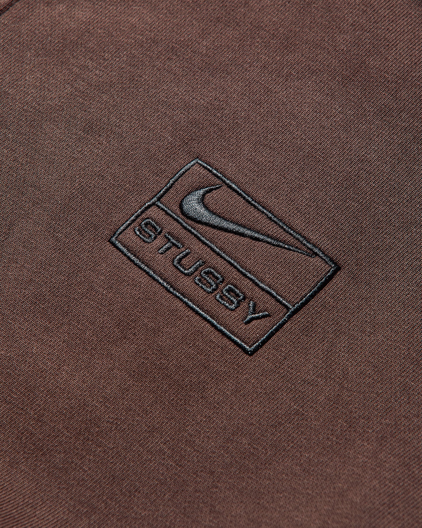 Nike U Nrg Stussy Fz Wshd Flchdy Dark Cinder/Black T-Shirts Longsleeve FJ9175-261