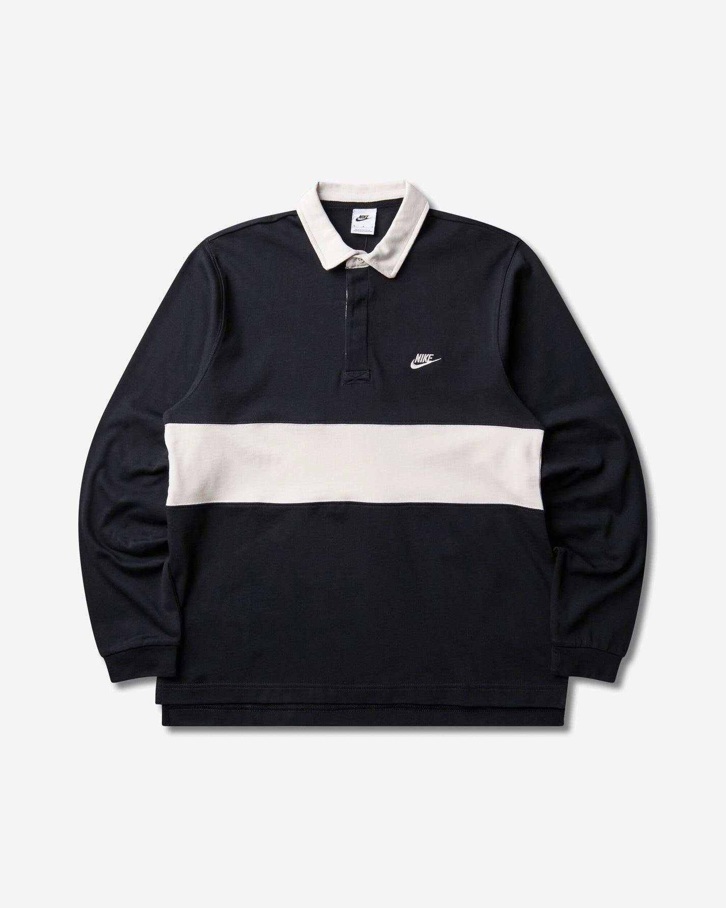 Nike M Nk Club Ls  Rugby Top Black/Phantom/Phantom T-Shirts Polo IM5572-010