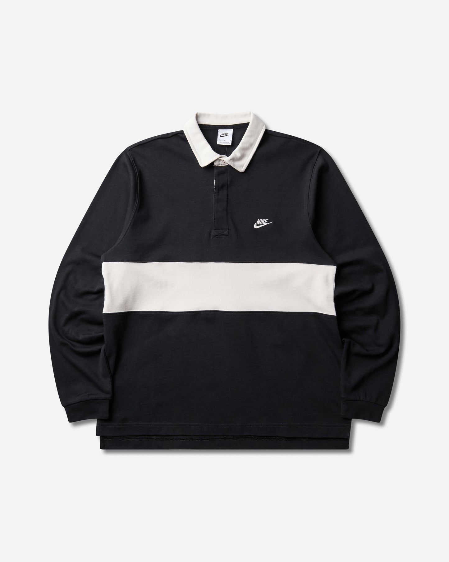 Nike M Nk Club Ls  Rugby Top Black/Phantom/Phantom T-Shirts Polo IM5572-010