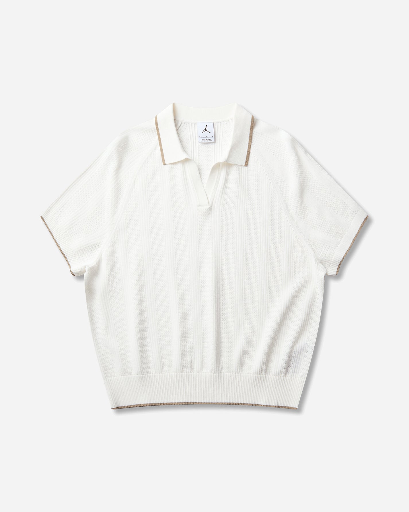 Nike Wmns W J Spt Golf Knit Ss Polo Sail/Khaki/Khaki T-Shirts Polo IO9107-133