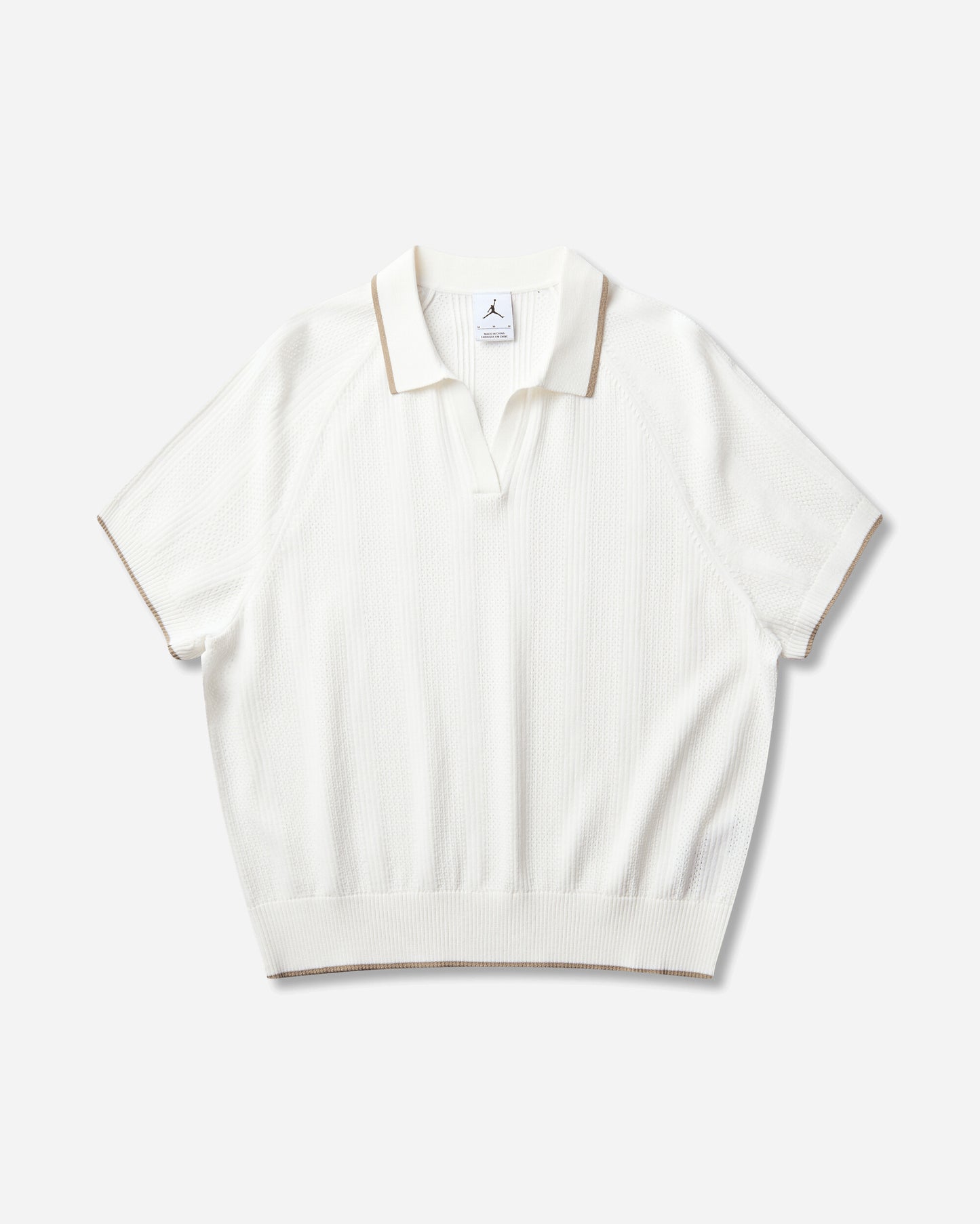 Nike Wmns W J Spt Golf Knit Ss Polo Sail/Khaki/Khaki T-Shirts Polo IO9107-133