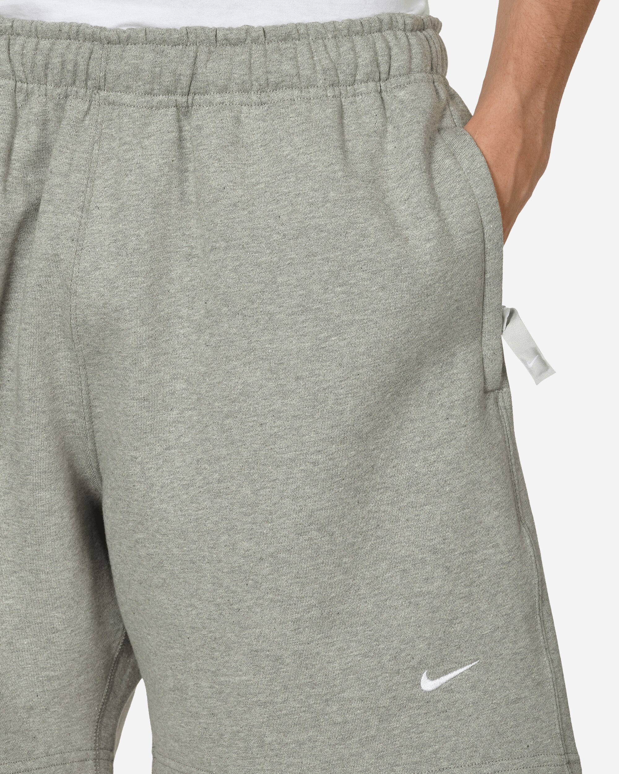 Nike M Nk Solo Swoosh Bb Flc Short Dk Grey Heather/White Shorts Short FN3325-063