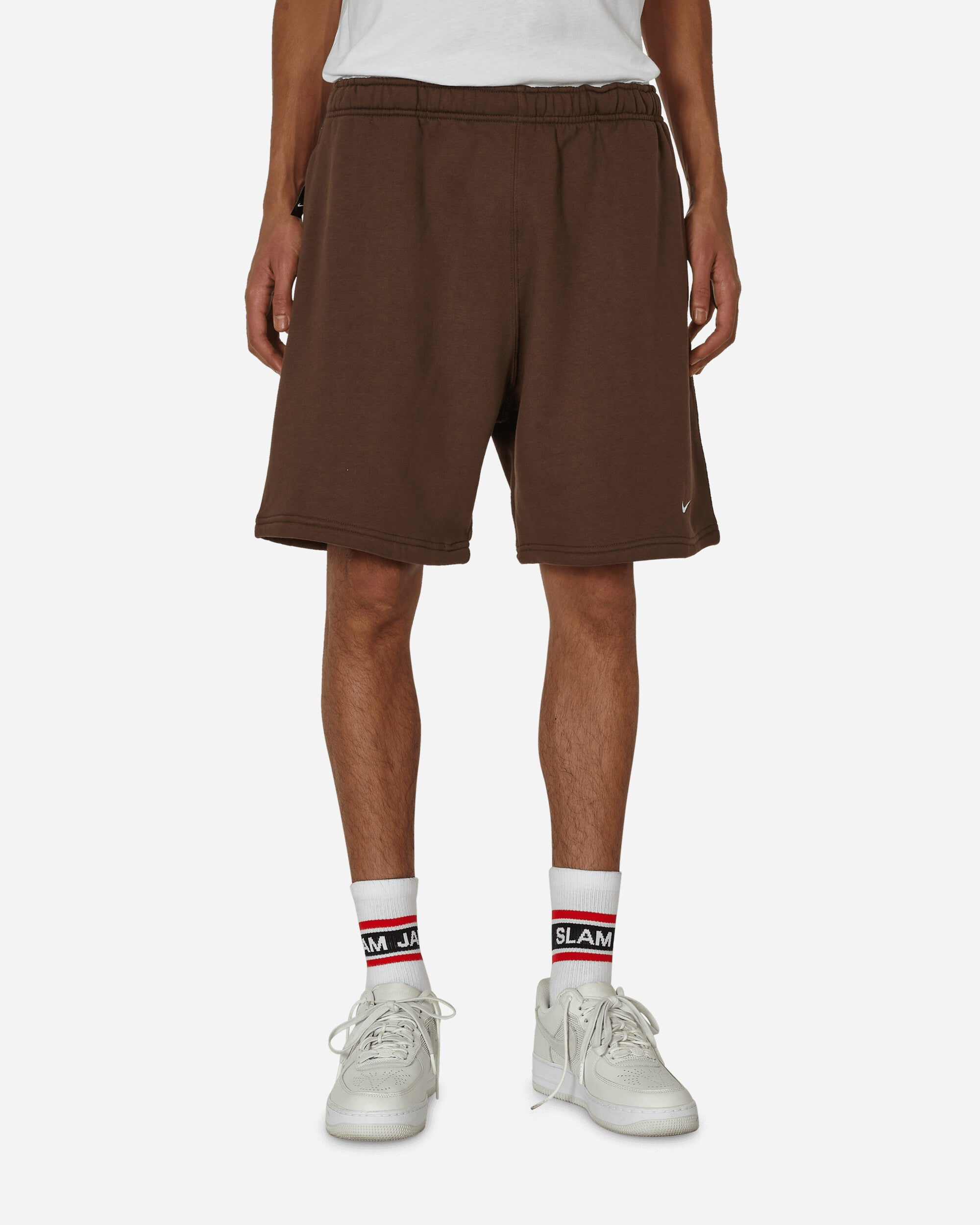 Nike Solo Swoosh Fleece Shorts Baroque Brown - Slam Jam® Official