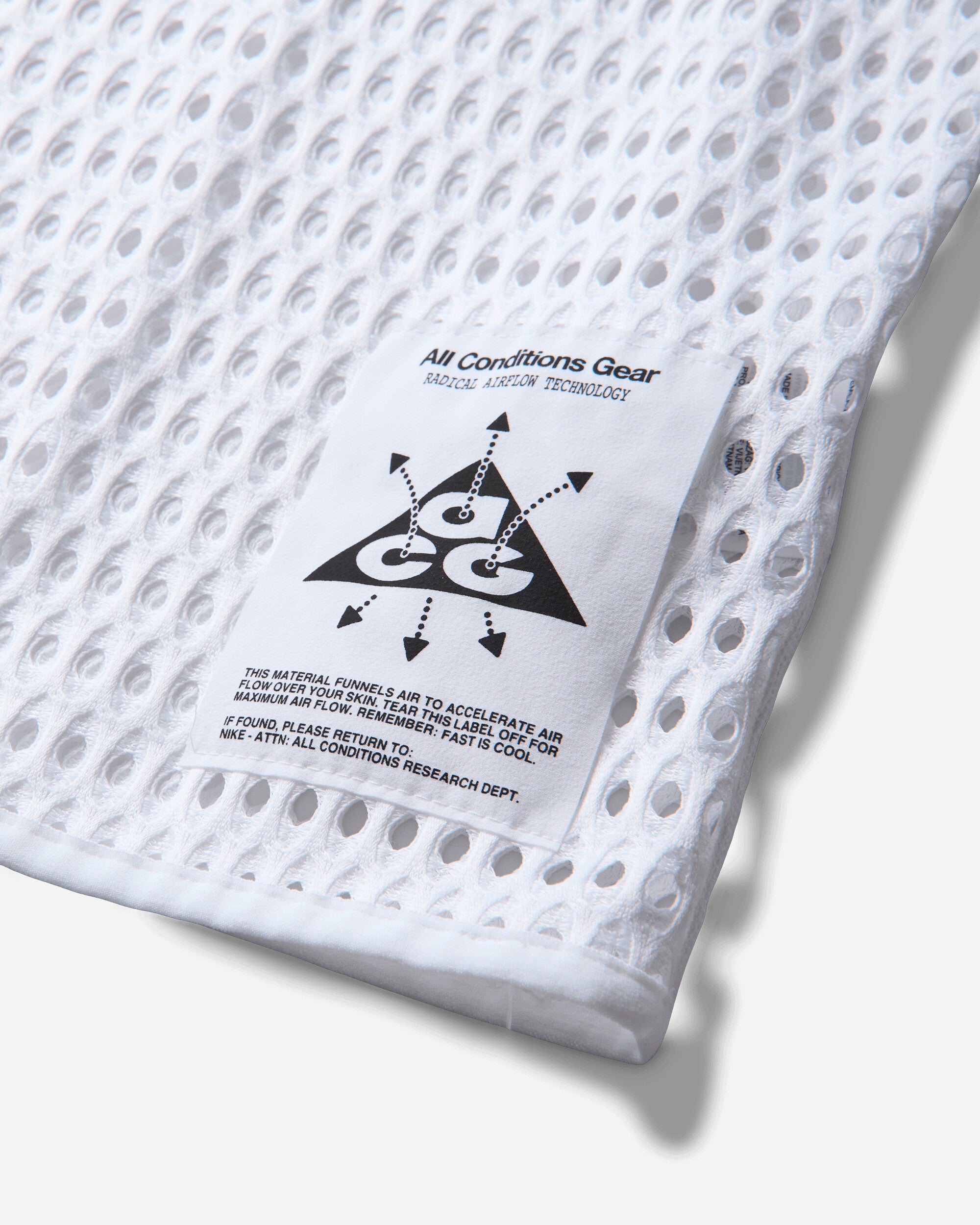 Nike M Acg Df Rad Airflow Ss Top White/Anthracite T-Shirts Shortsleeve IV5366-100