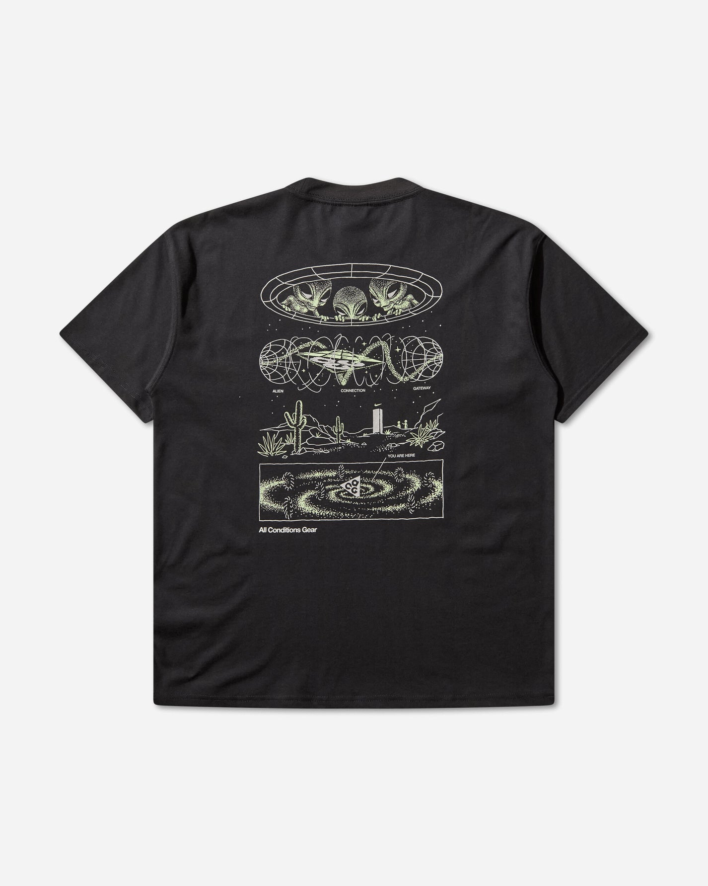 Nike M Acg Tee Mystery Lights Black T-Shirts Shortsleeve HV2172-010