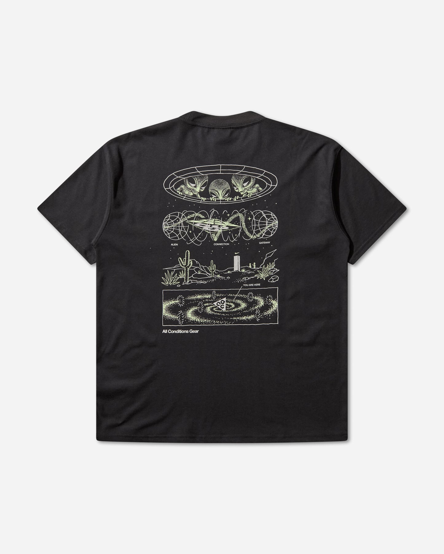 Nike M Acg Tee Mystery Lights Black T-Shirts Shortsleeve HV2172-010