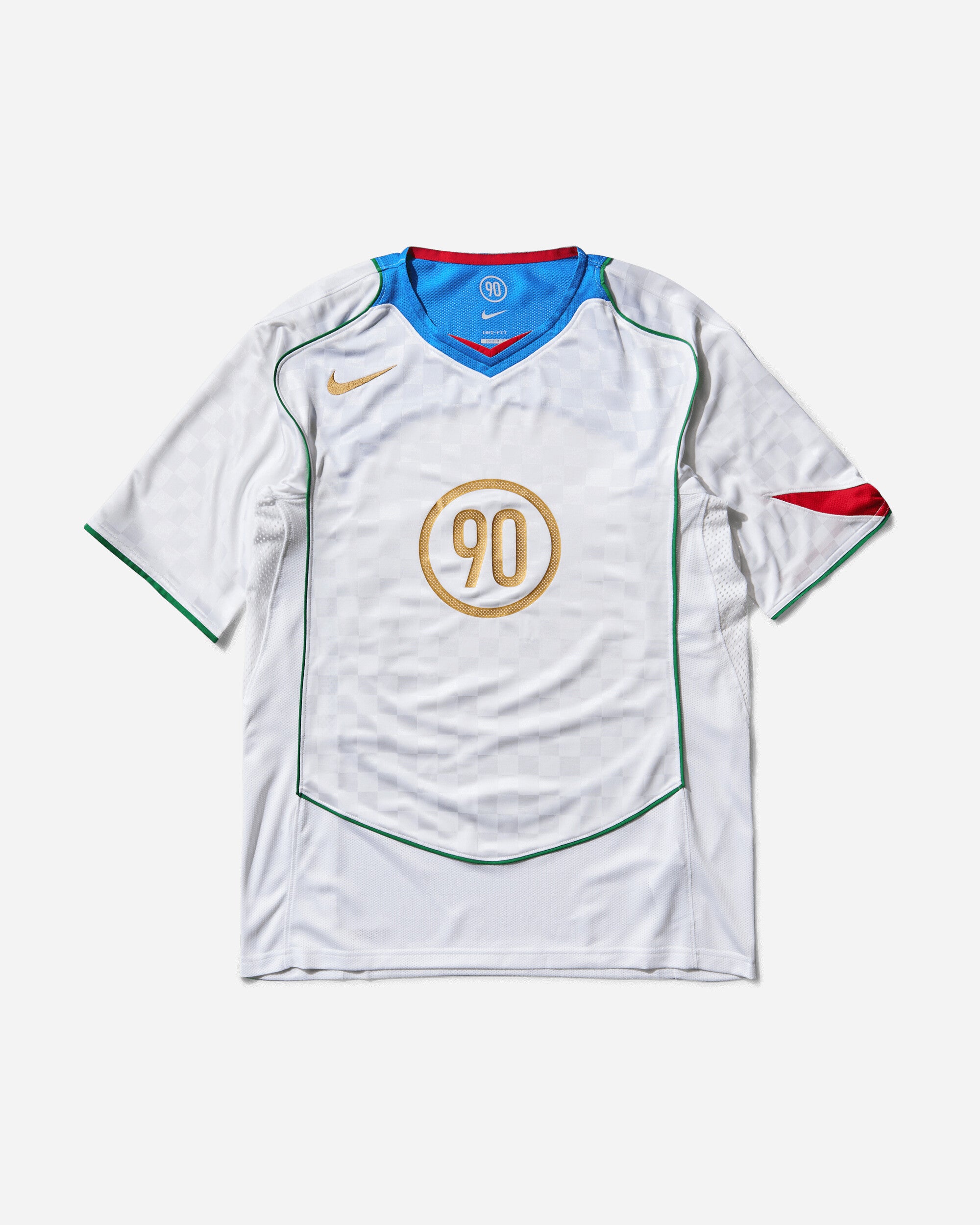 Nike M Nk Df T90 Energy Jsy 2 White/Italy Blue T-Shirts Shortsleeve IB4210-100