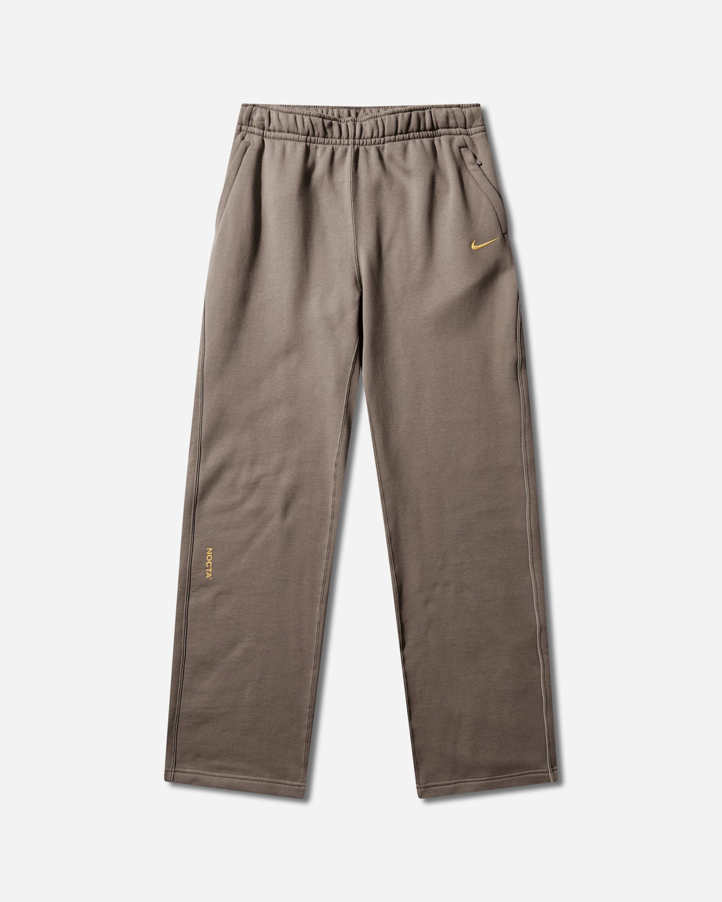 Nike Nocta Nocta Fleece Cs Open-Hem Sweatpants Olive Grey/Olive Grey/Yellow O Pants Sweatpants FZ4675-042
