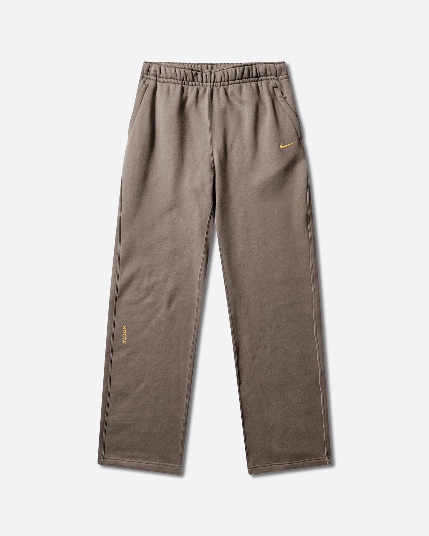 Nike Nocta Nocta Fleece Cs Open-Hem Sweatpants Olive Grey/Olive Grey/Yellow O Pants Sweatpants FZ4675-042