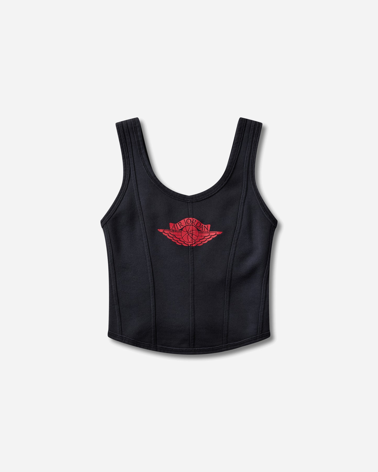 Nike Wmns W J Flt Flc Corset Wngs Black/University Red T-Shirts Top IM6788-010